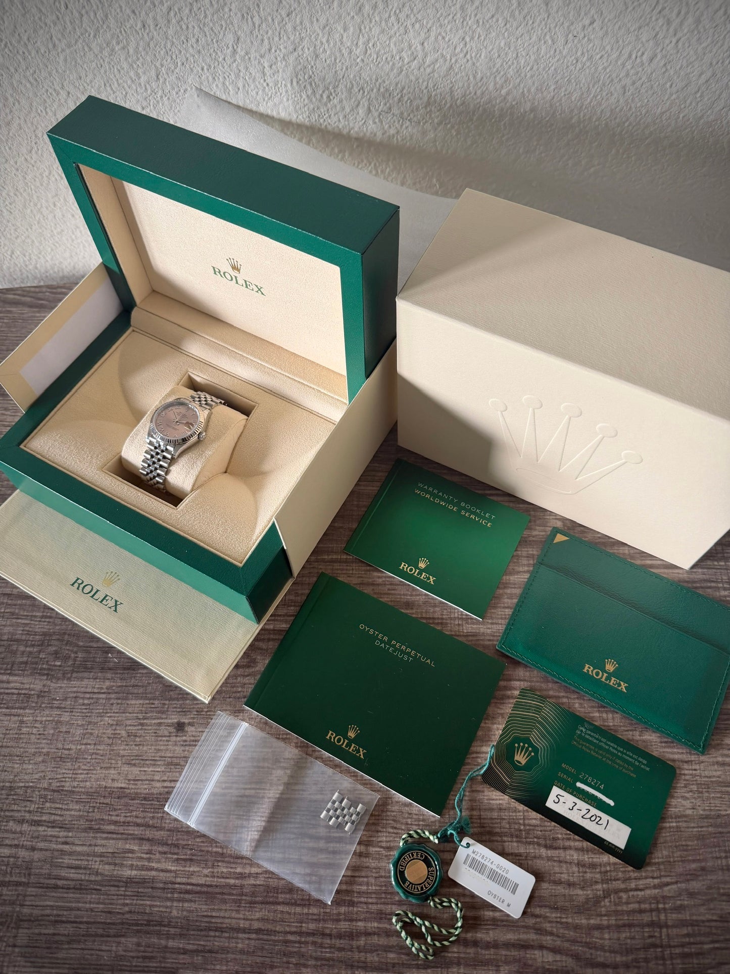 Rolex Lady Datejust 31mm Pink Roman Jubilee