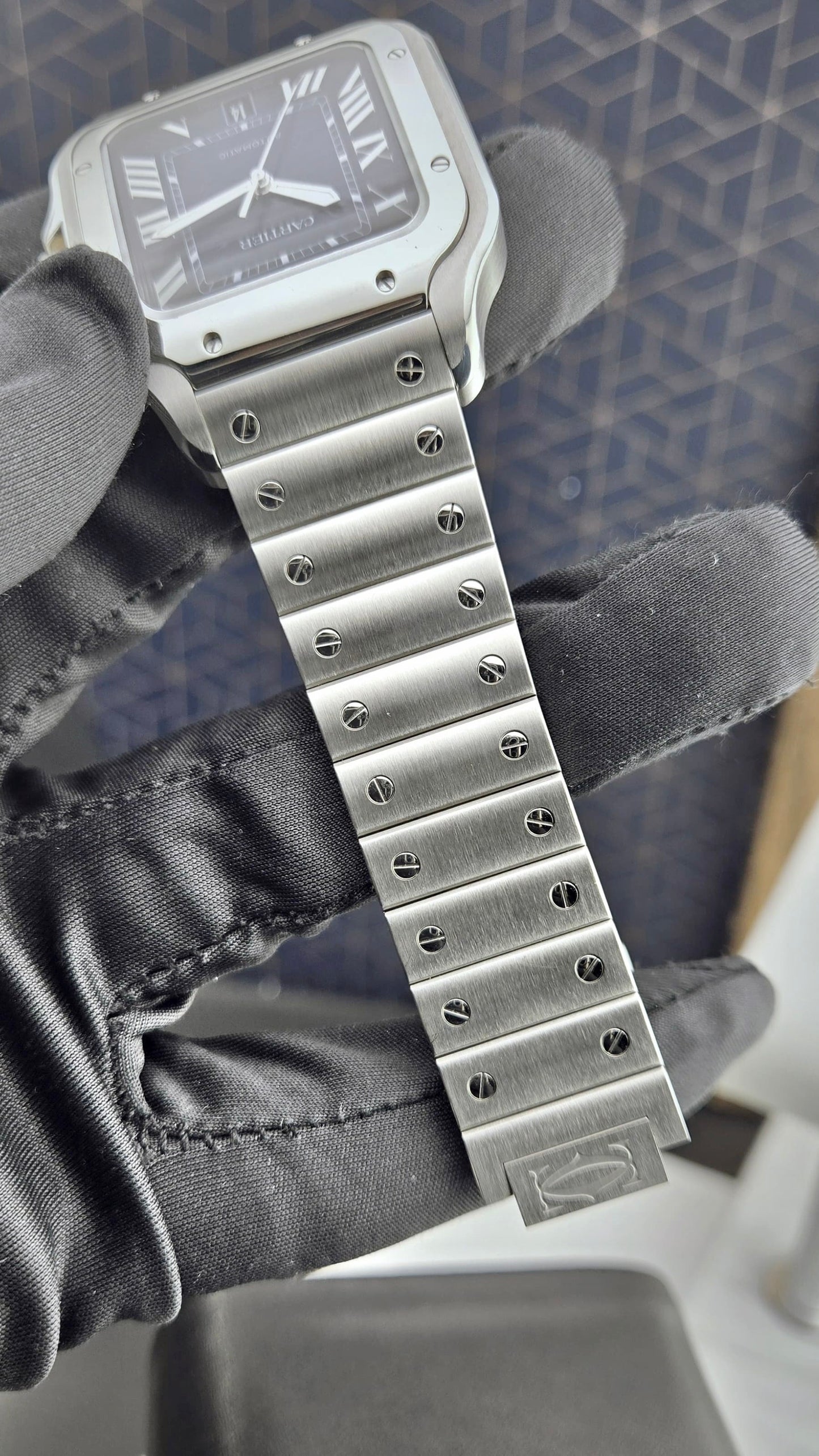 Cartier Santos Large Blue Dial