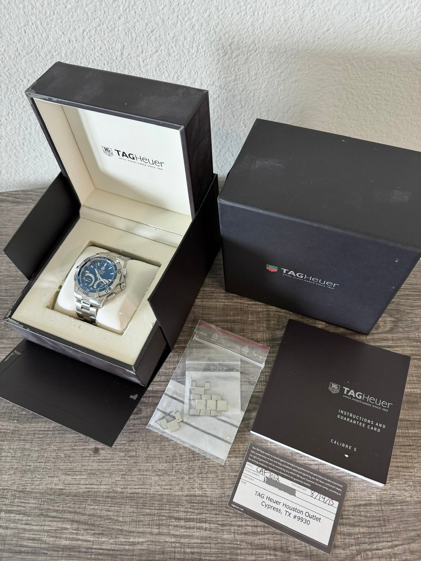 TAG Heuer Aquaracer Chronograph 43mm Blue dial