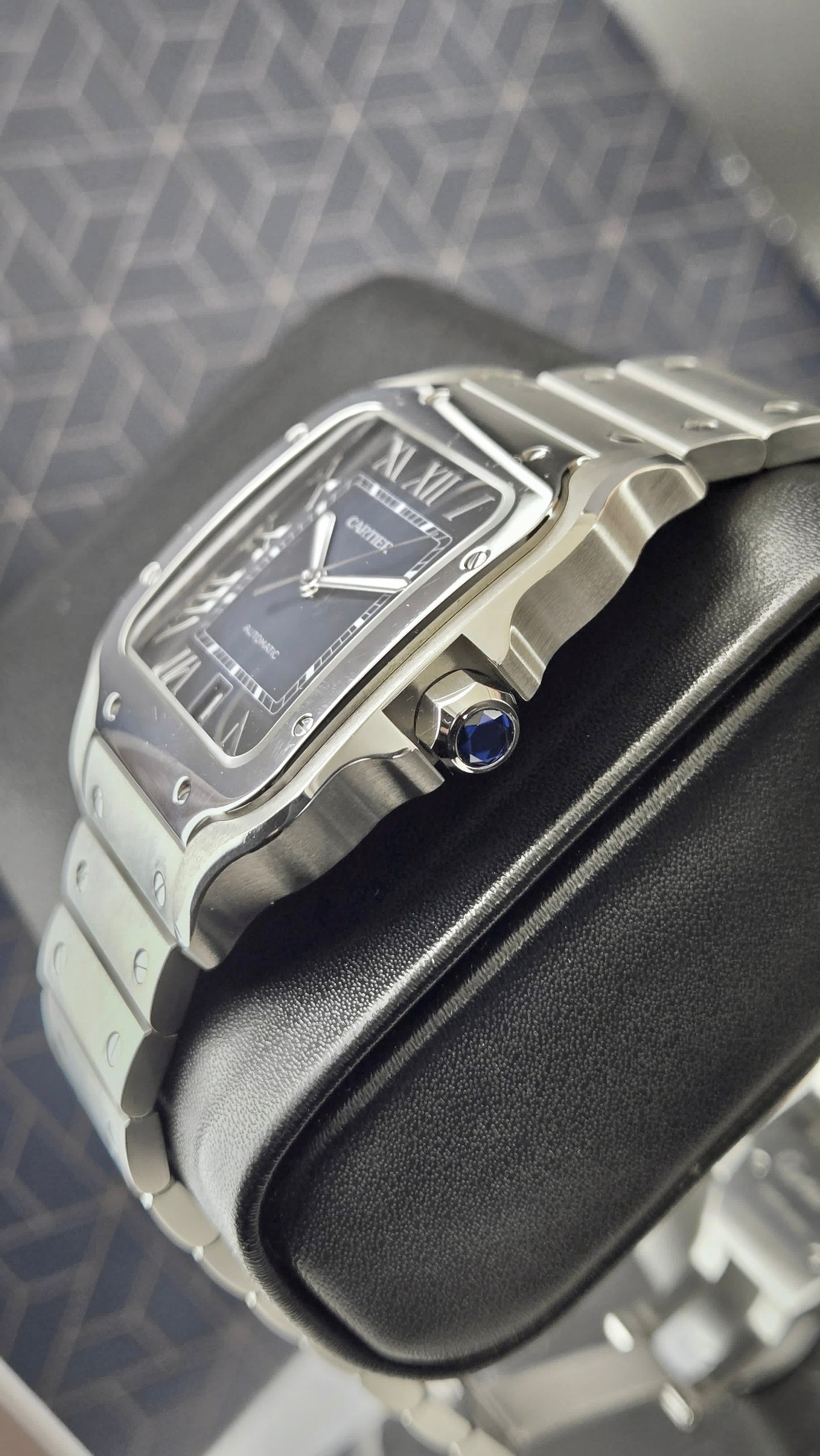 Cartier Santos Large Blue Dial