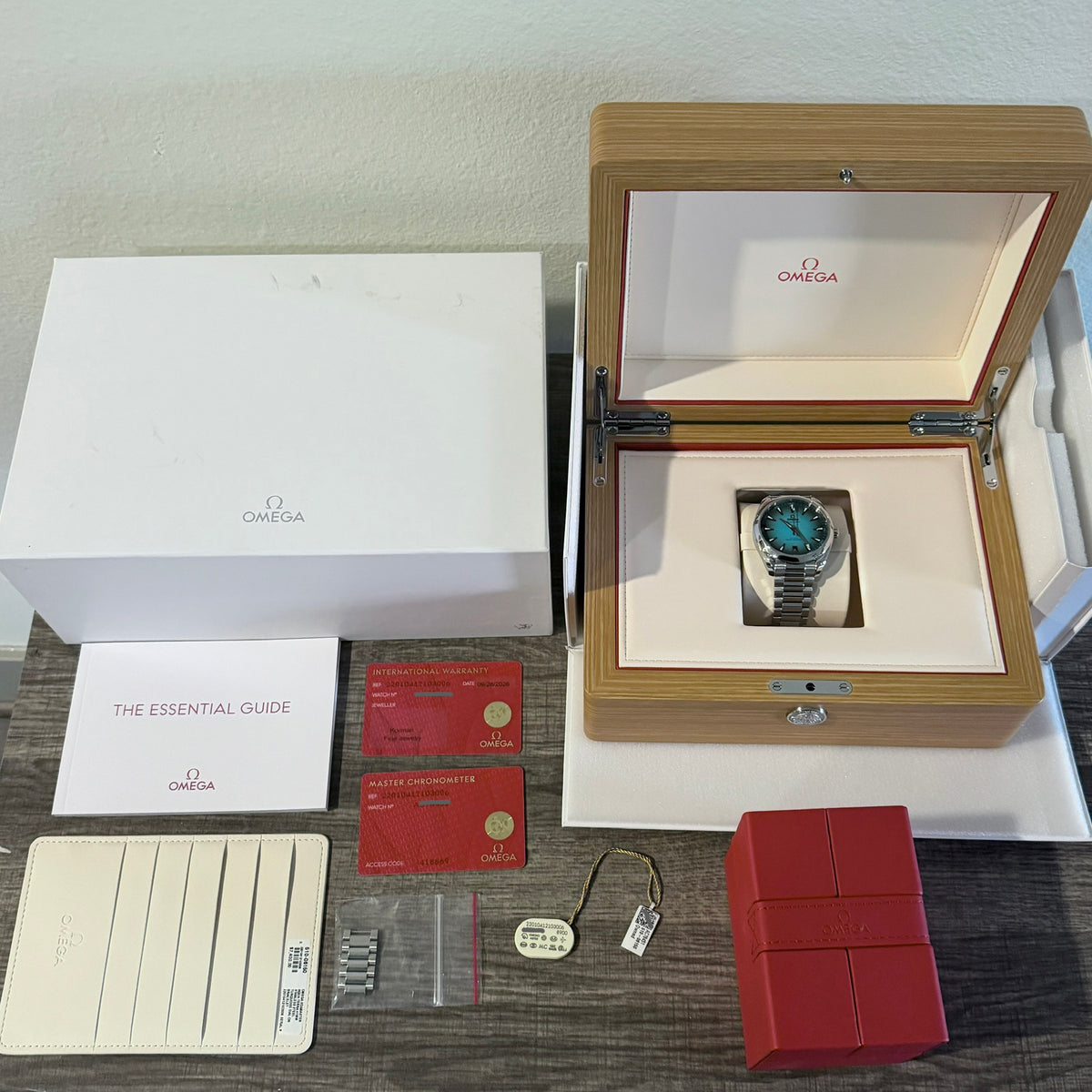 2026 Omega Seamaster Aqua Terra Turquoise 41mm Full Set