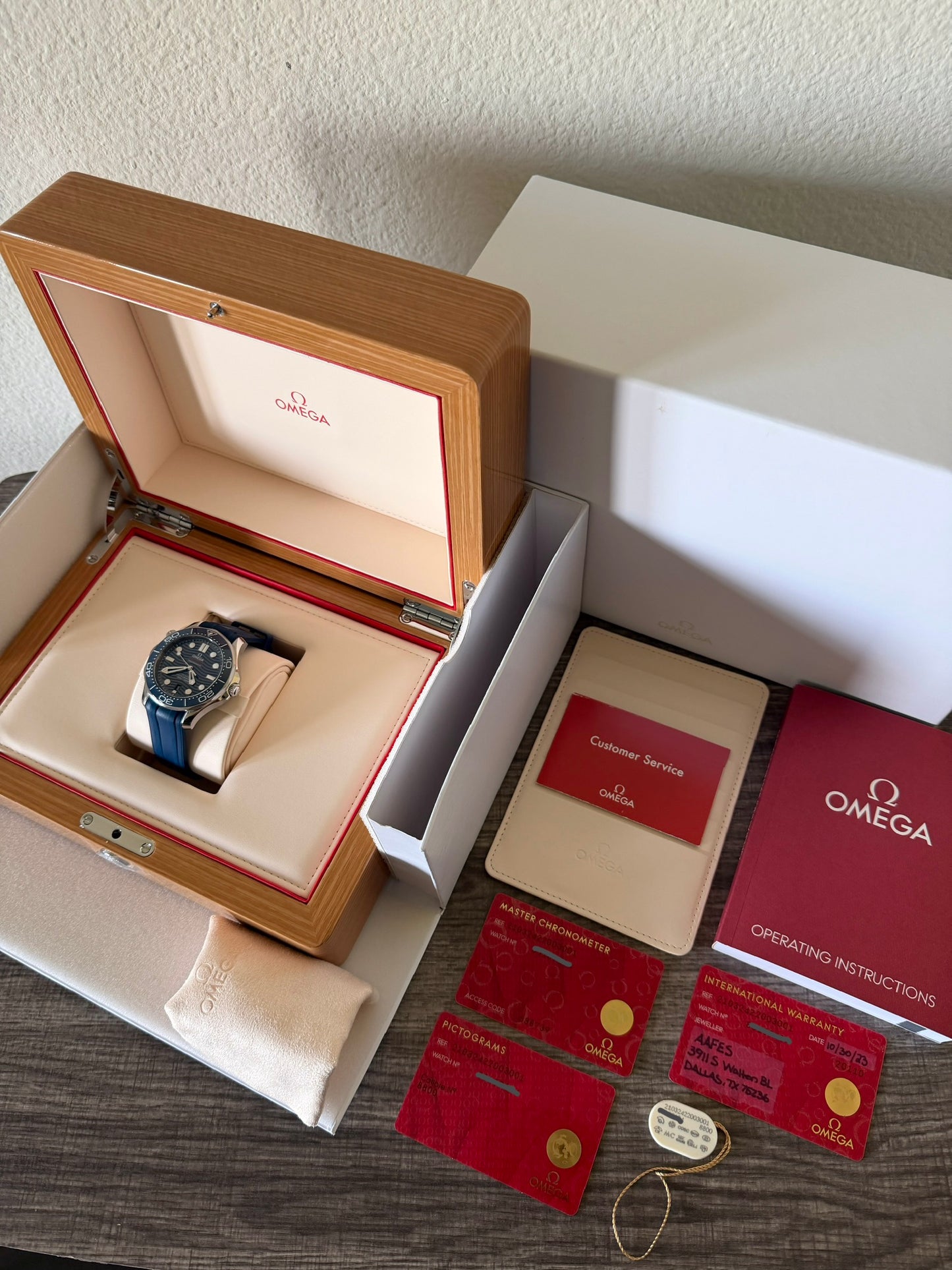 Brand New Omega Seamaster Diver 300m Blue Dial 42mm