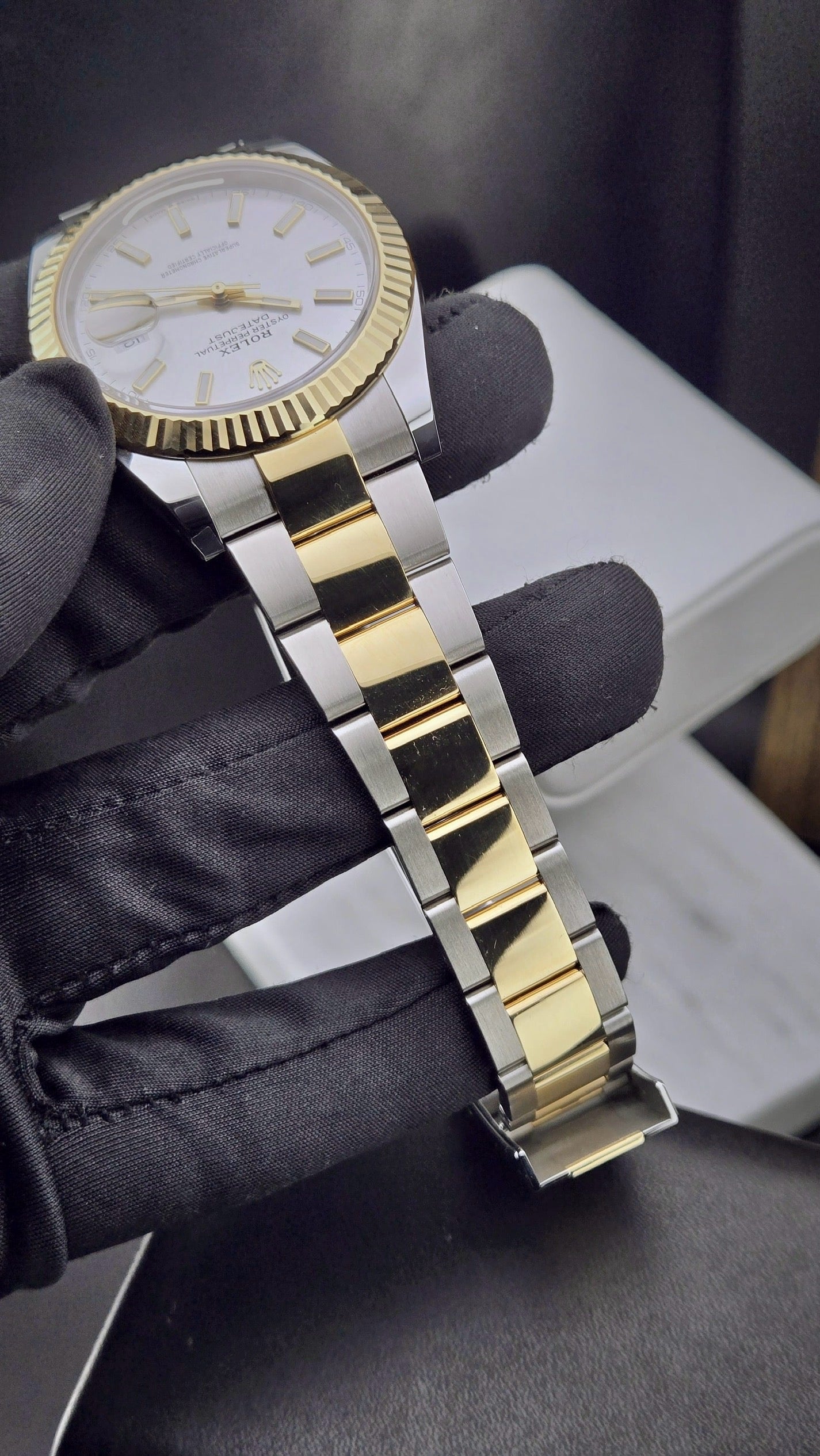 Rolex Datejust 41 Two Tone Silver Dial