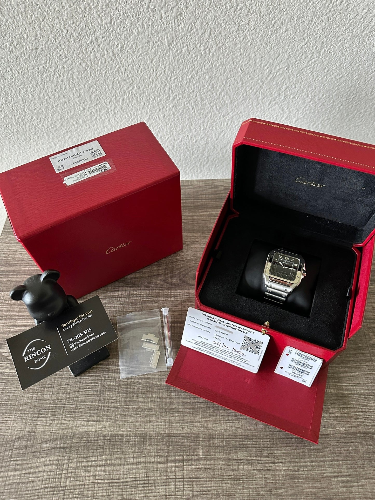 Cartier Santos Large Blue Dial