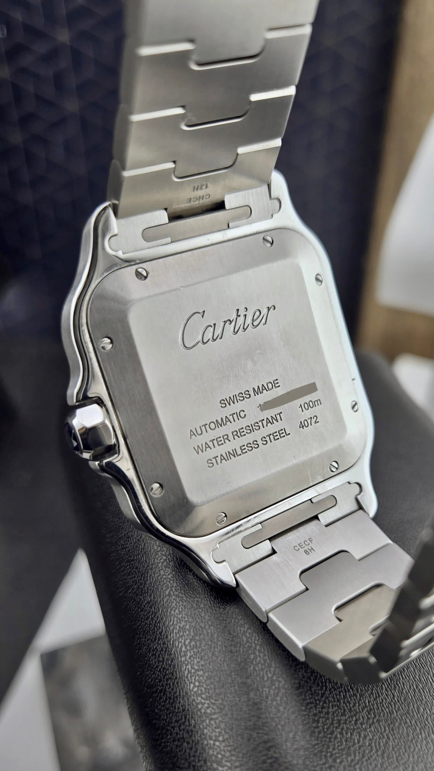 Cartier Santos Large Blue Dial