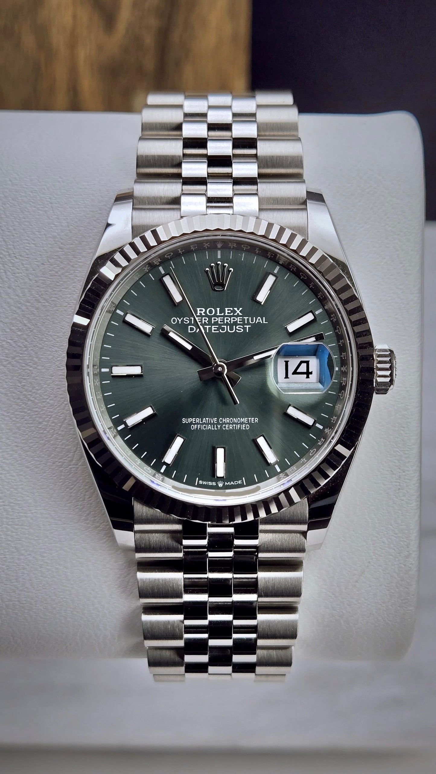 Rolex Datejust 36 Mint Green Jubilee