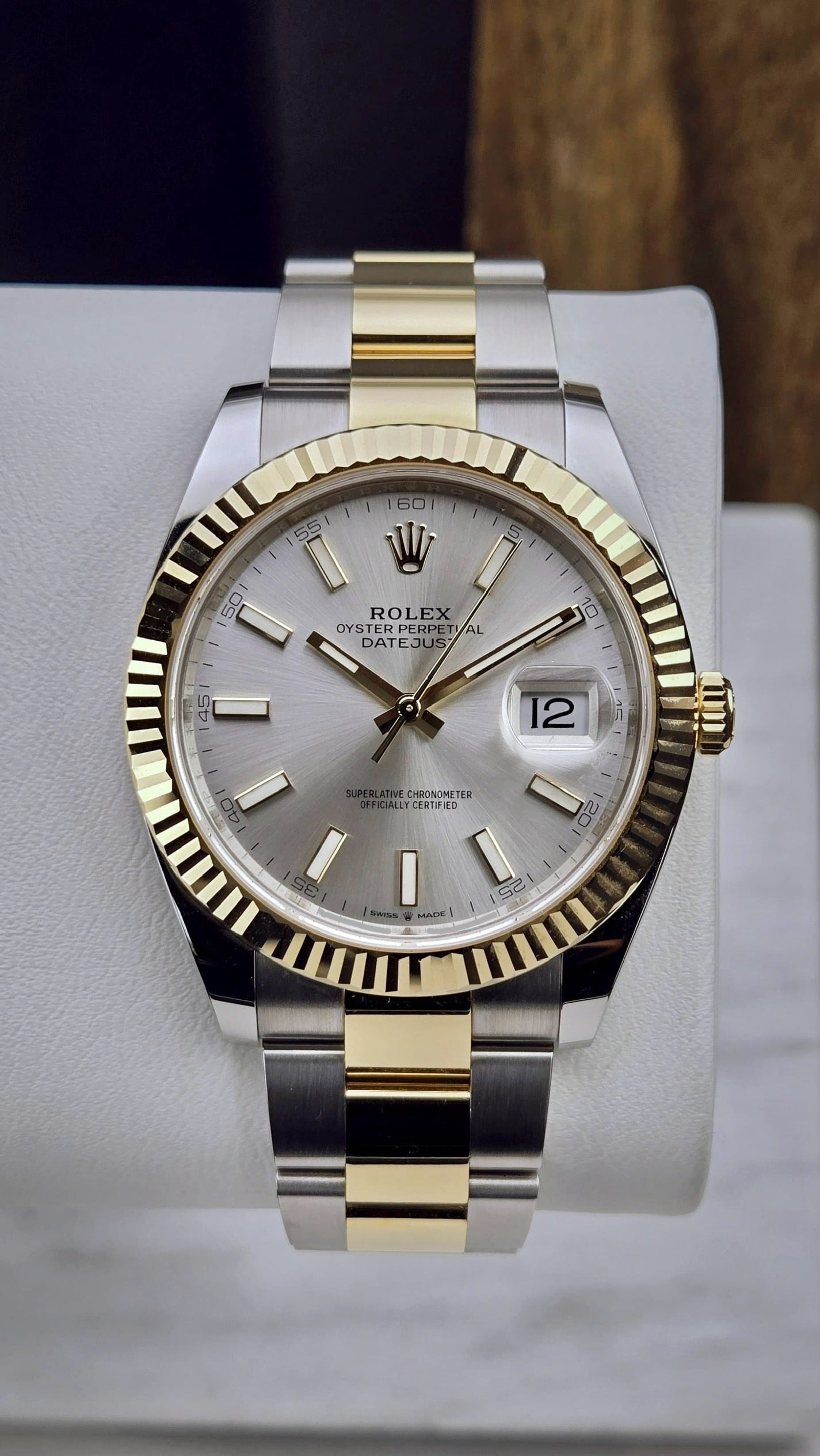 Rolex Datejust 41 Two Tone Silver Dial