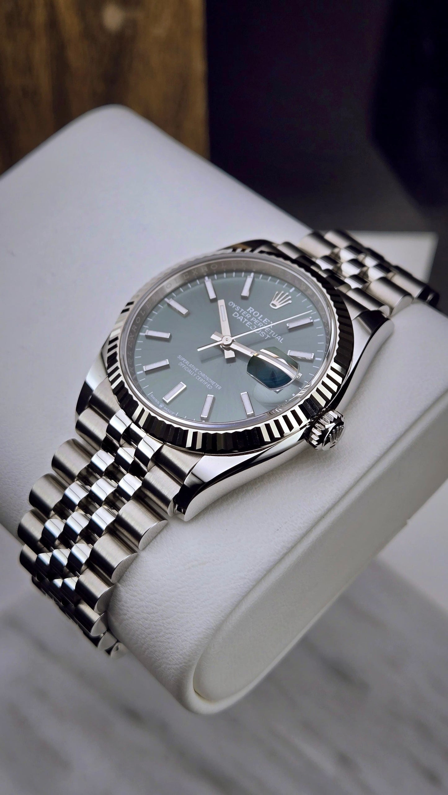 Rolex Datejust 36 Mint Green Jubilee