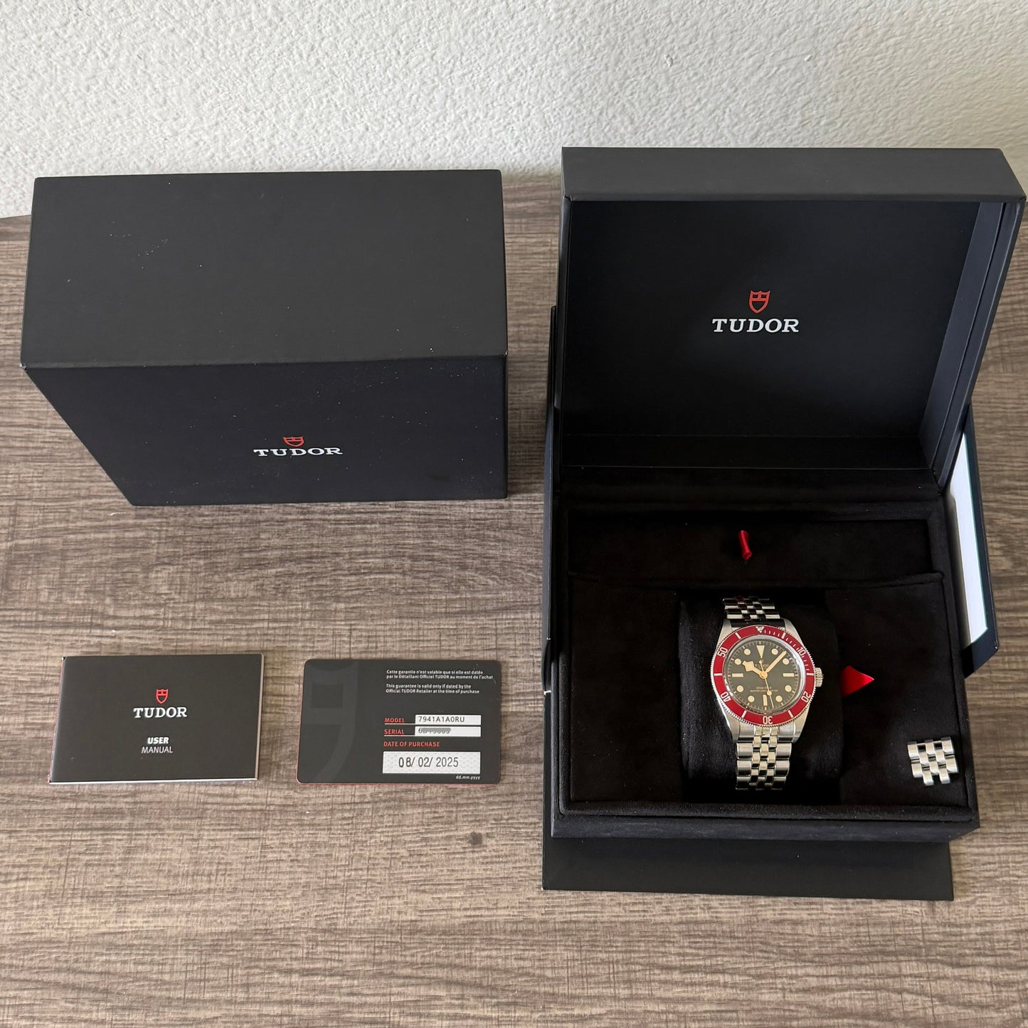 Tudor Black Bay Burgundy Red Bezel Jubilee