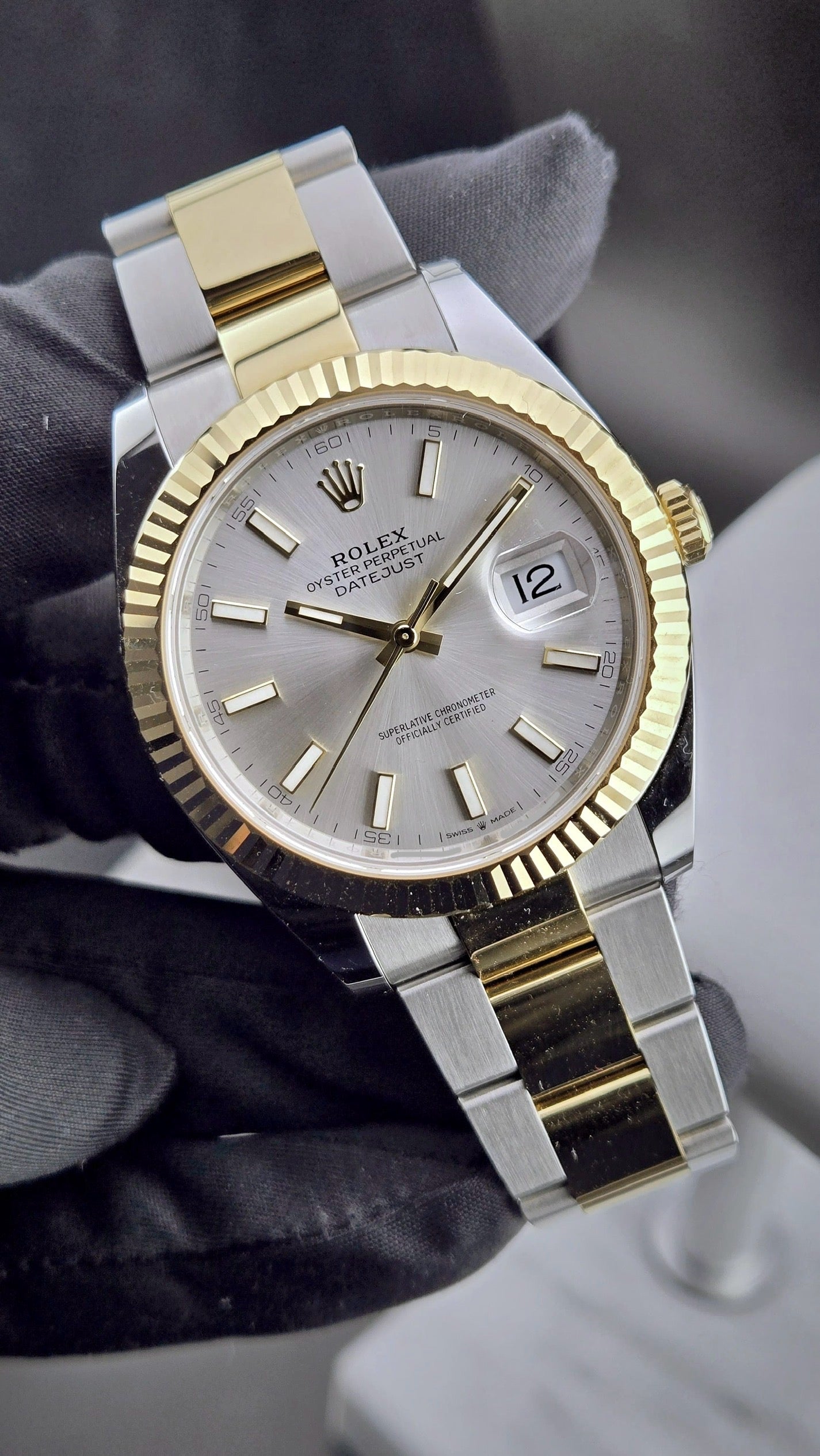 Rolex Datejust 41 Two Tone Silver Dial