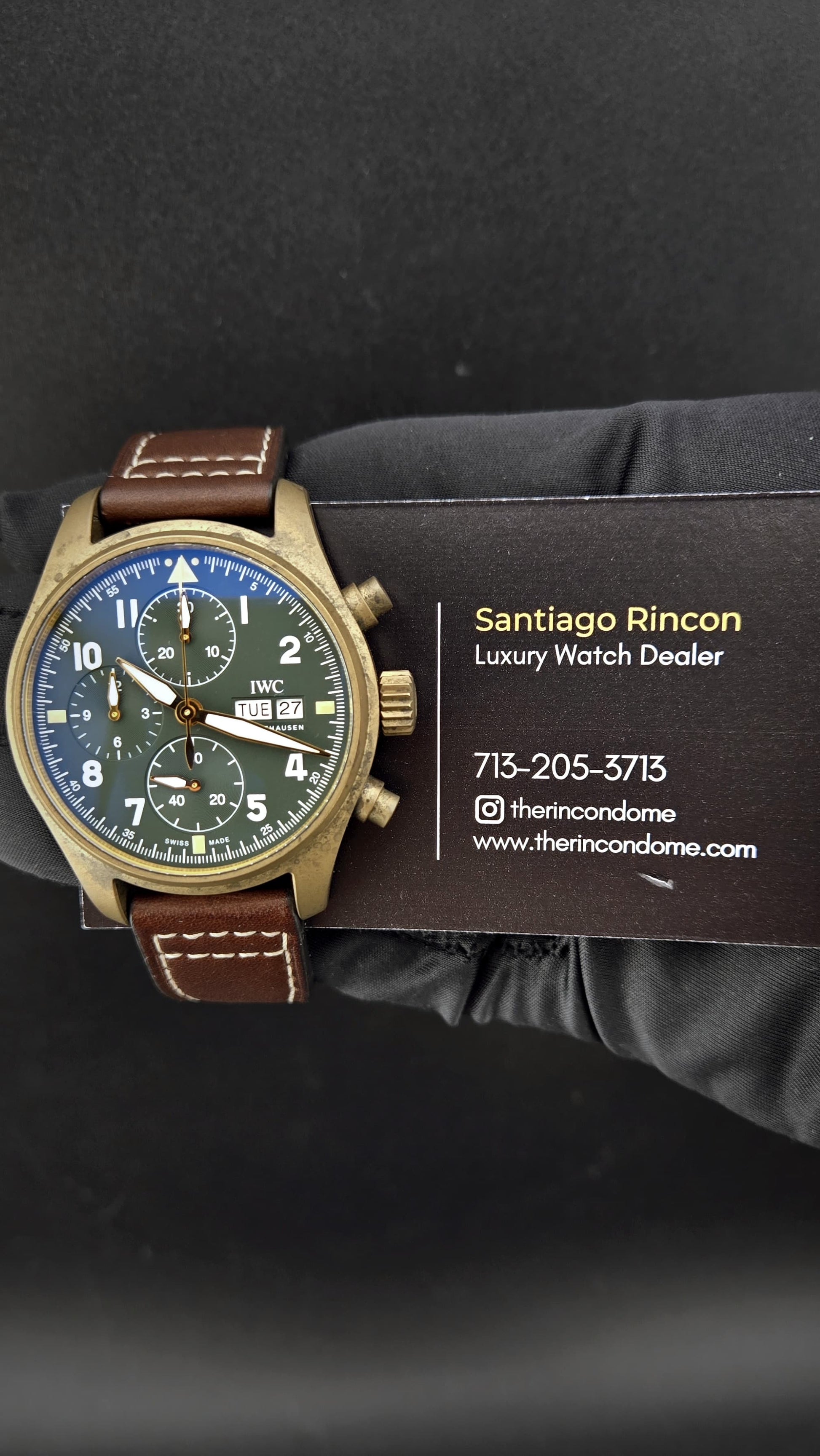 IWC Pilot's Spitfire Chronograph Bronze – The Rincon Dome