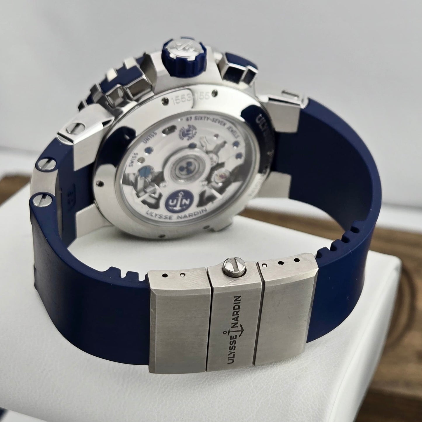 Ulysse Nardin Marine Regatta Chronograph 44mm Blue 1553-155-3/43 Limited Edition No. 0061