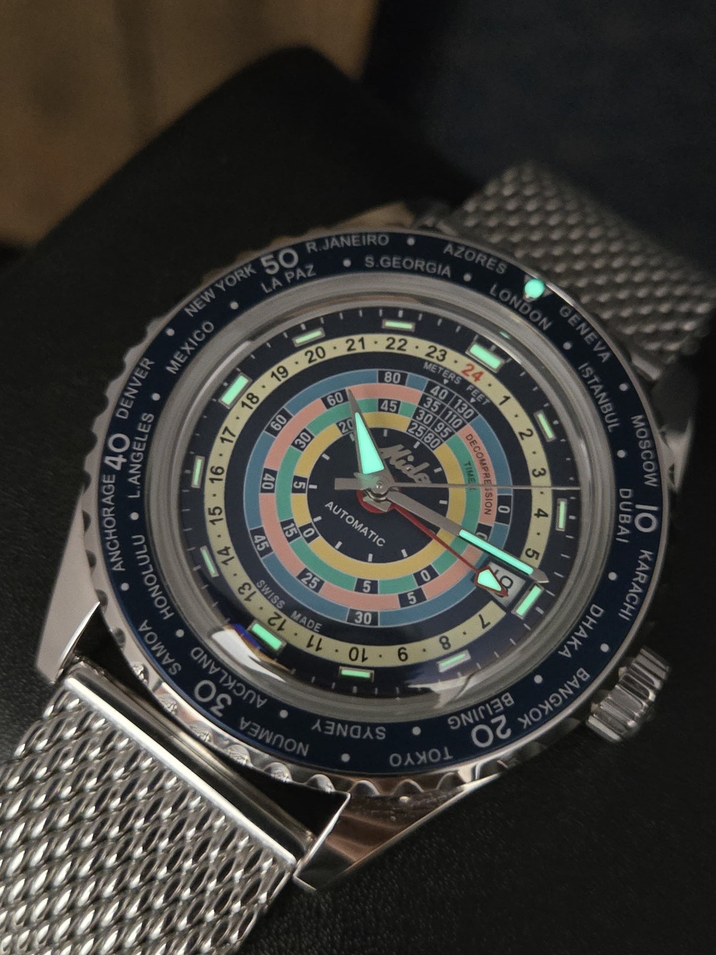 Mido Ocean Star Decompression WorldTimer