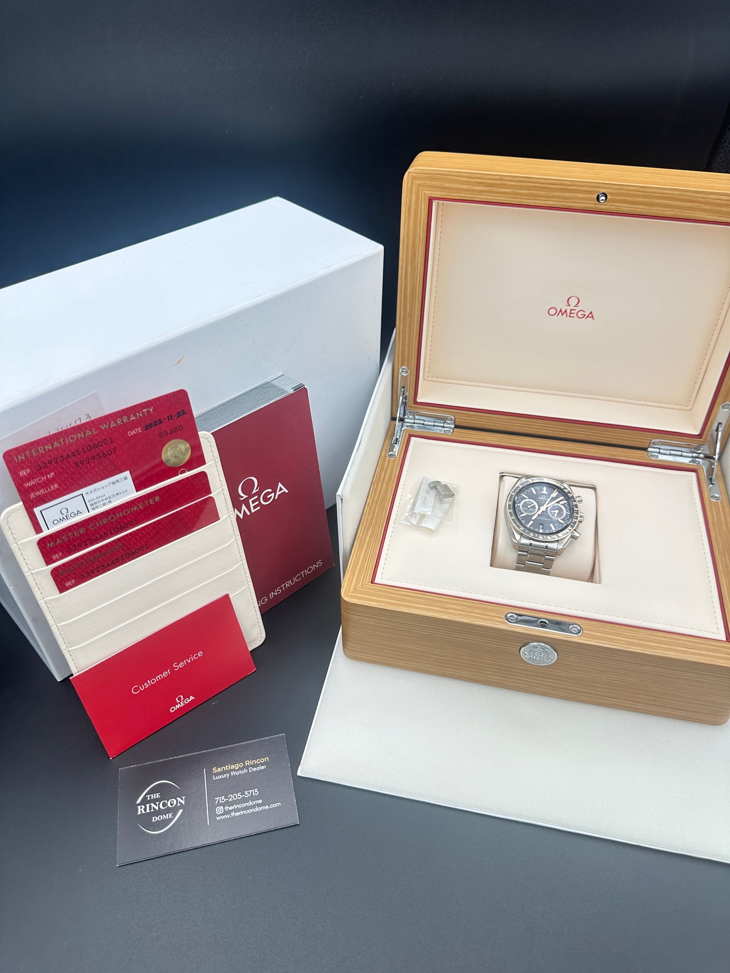 Omega Speedmaster Racing Chronograph Sedna Gold