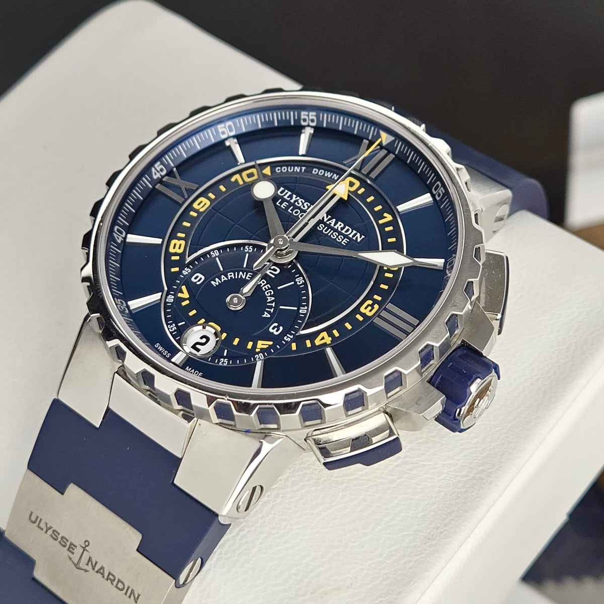 Ulysse Nardin Marine Regatta Chronograph 44mm Blue 1553-155-3/43 Limited Edition No. 0061