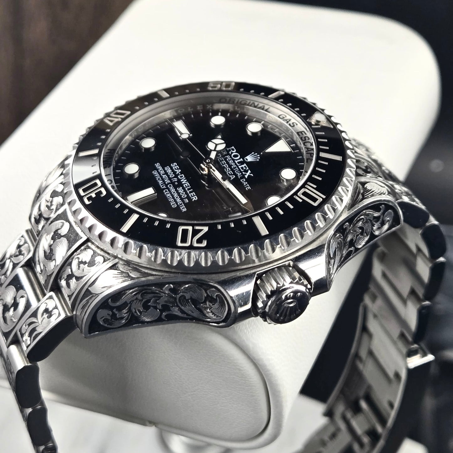 Rolex Sea Dweller Deepsea 116660 44mm Flowing Scroll Engraved
