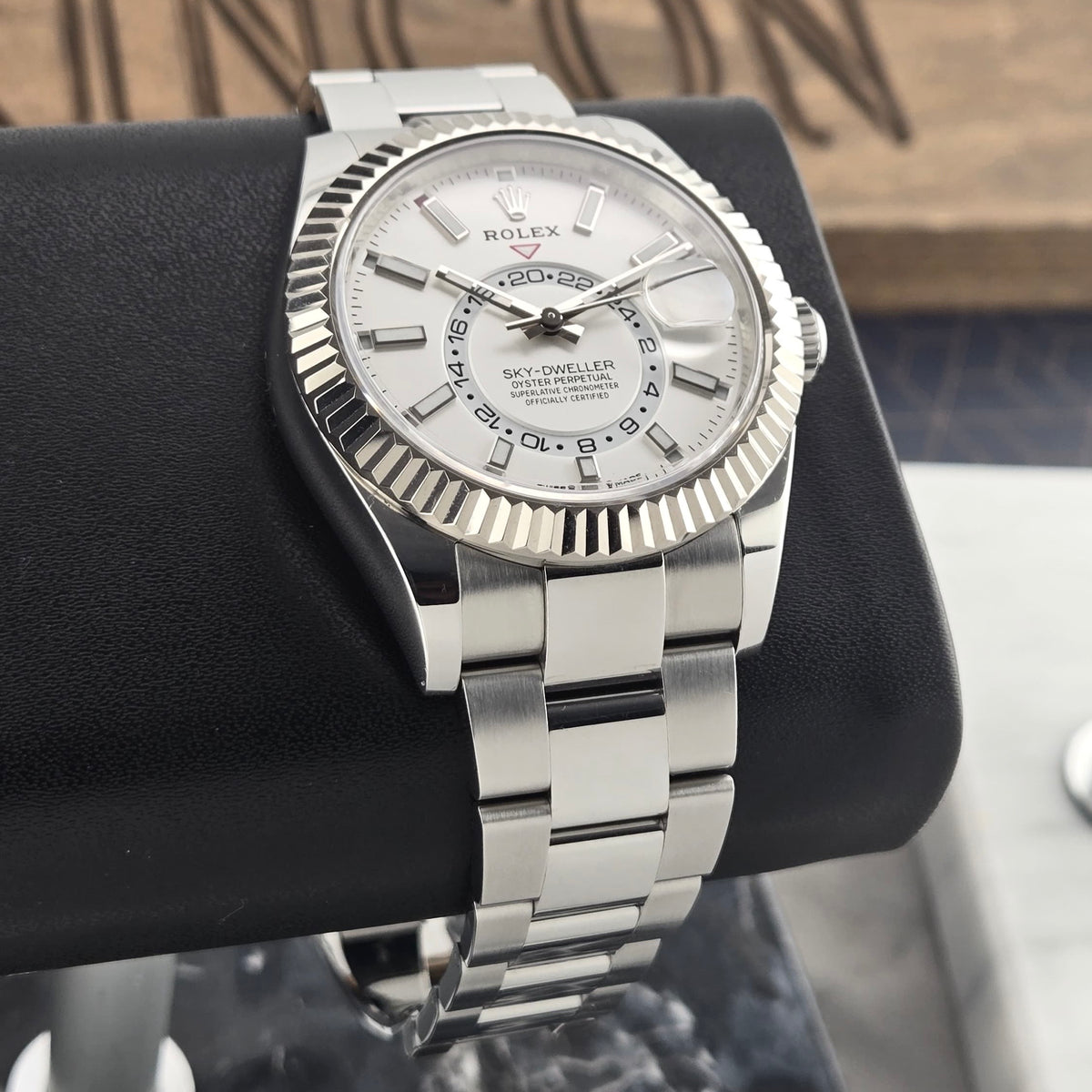 Rolex Sky-Dweller 42mm White Dial Oyster Bracelet