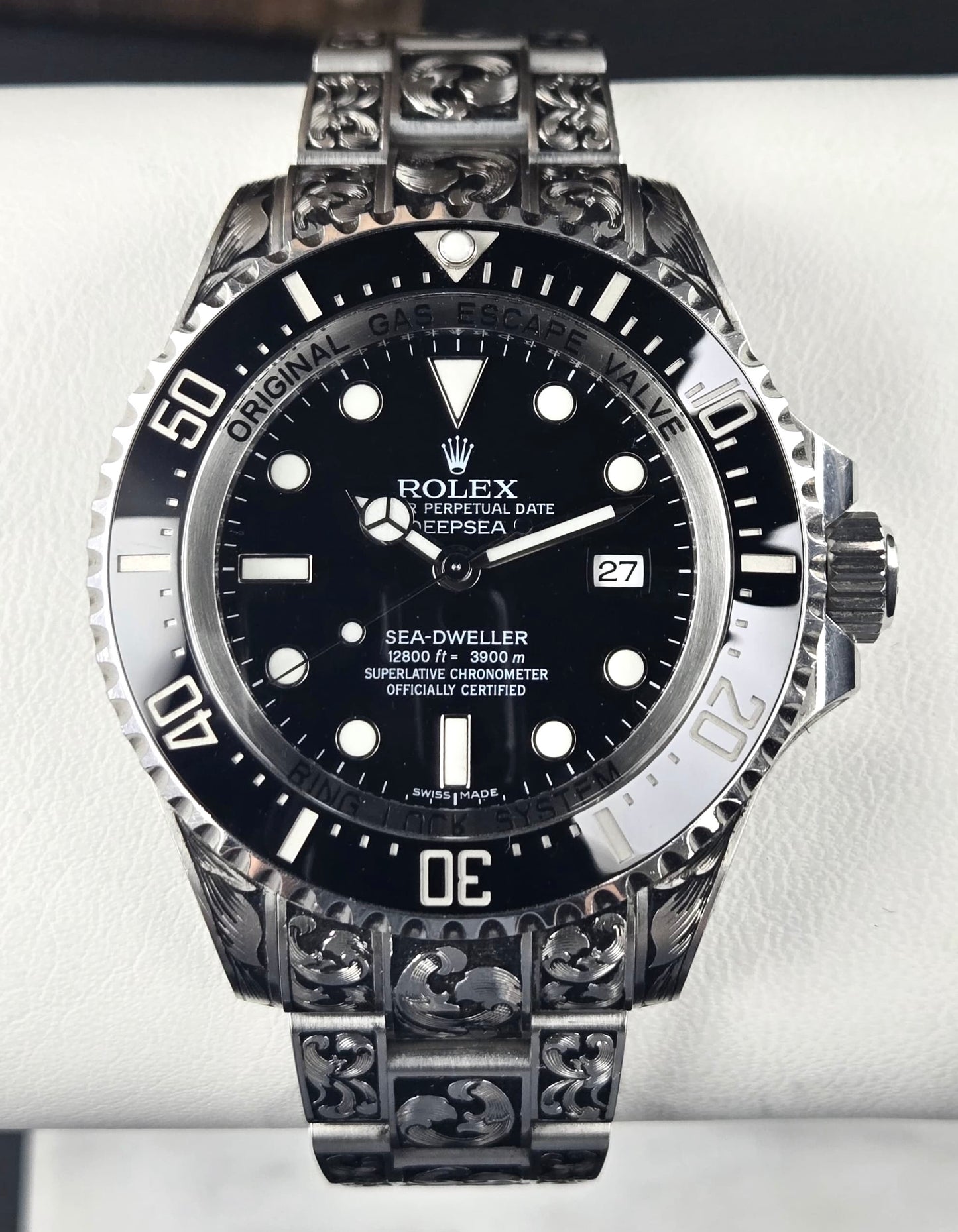 Rolex Sea Dweller Deepsea 116660 44mm Flowing Scroll Engraved