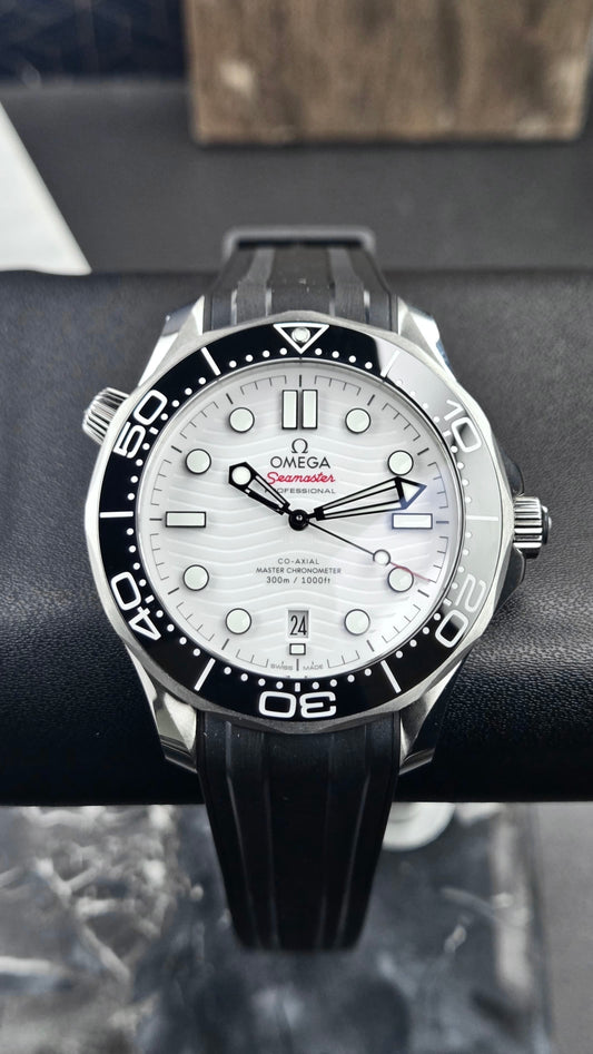 Brand New Omega Seamaster Diver 300m White Dial 42mm