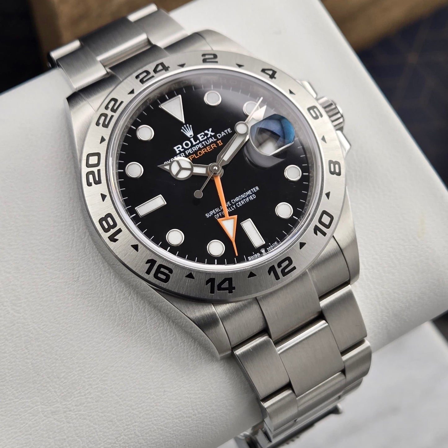 Rolex Explorer II Black Dial Oyster Bracelet 226570 Complete Set 42mm