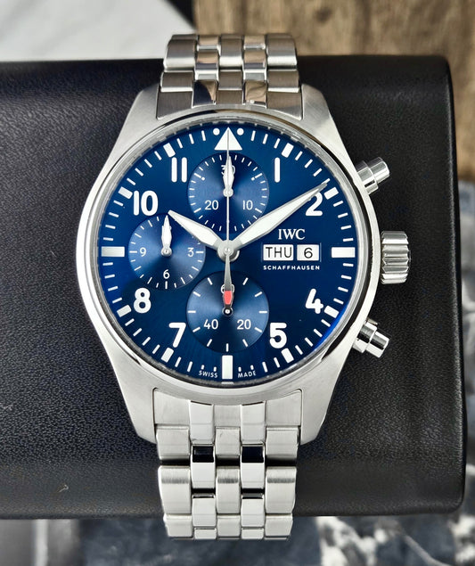 IWC Schaffhausen Pilot’s Chronograph Blue Dial 41mm