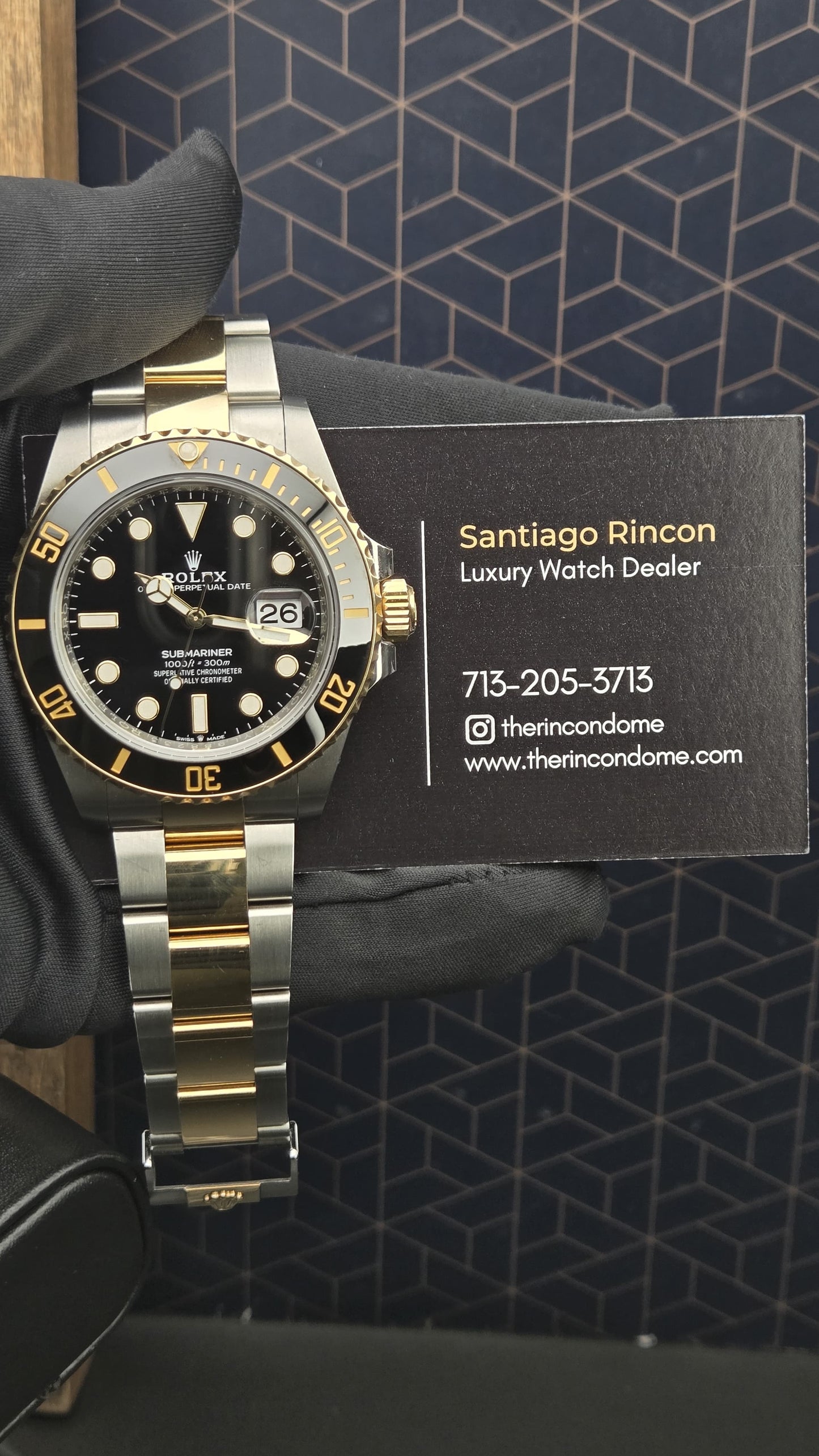 Rolex Submariner Date Two Tone Yellow Gold