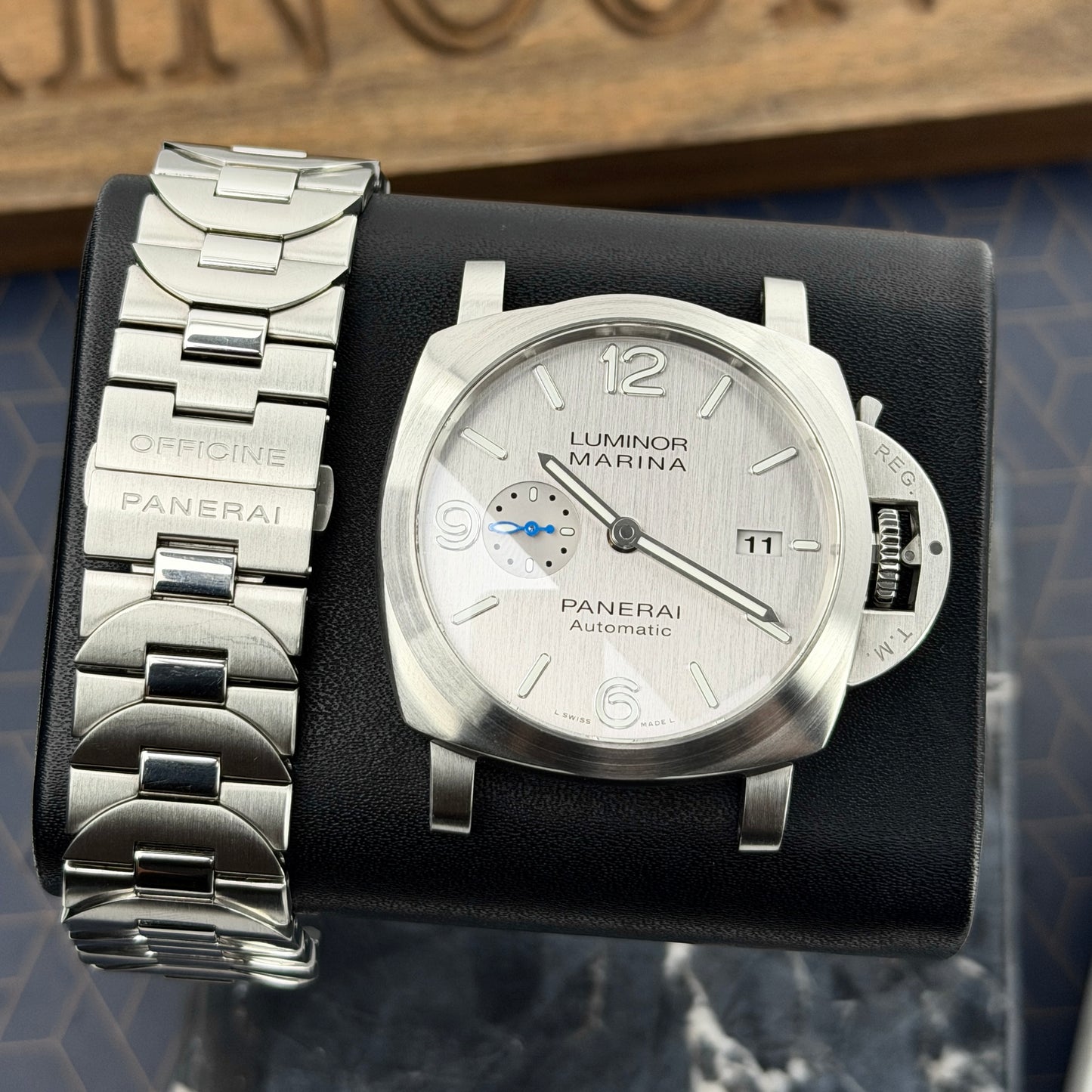 Panerai 1950 3 Days Luminor Marina Automatic 44mm Silver Surfer