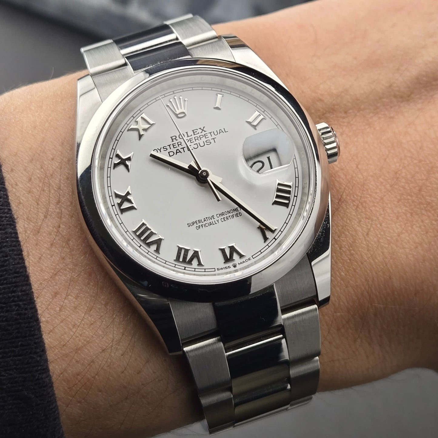 Rolex Datejust 36 White Dial