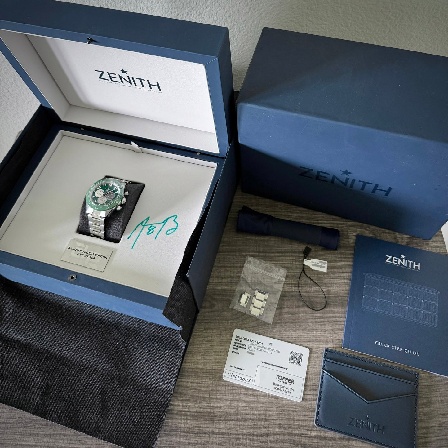 Zenith Chronomaster Sport Aaron Rodgers Boutique Edition 1/250