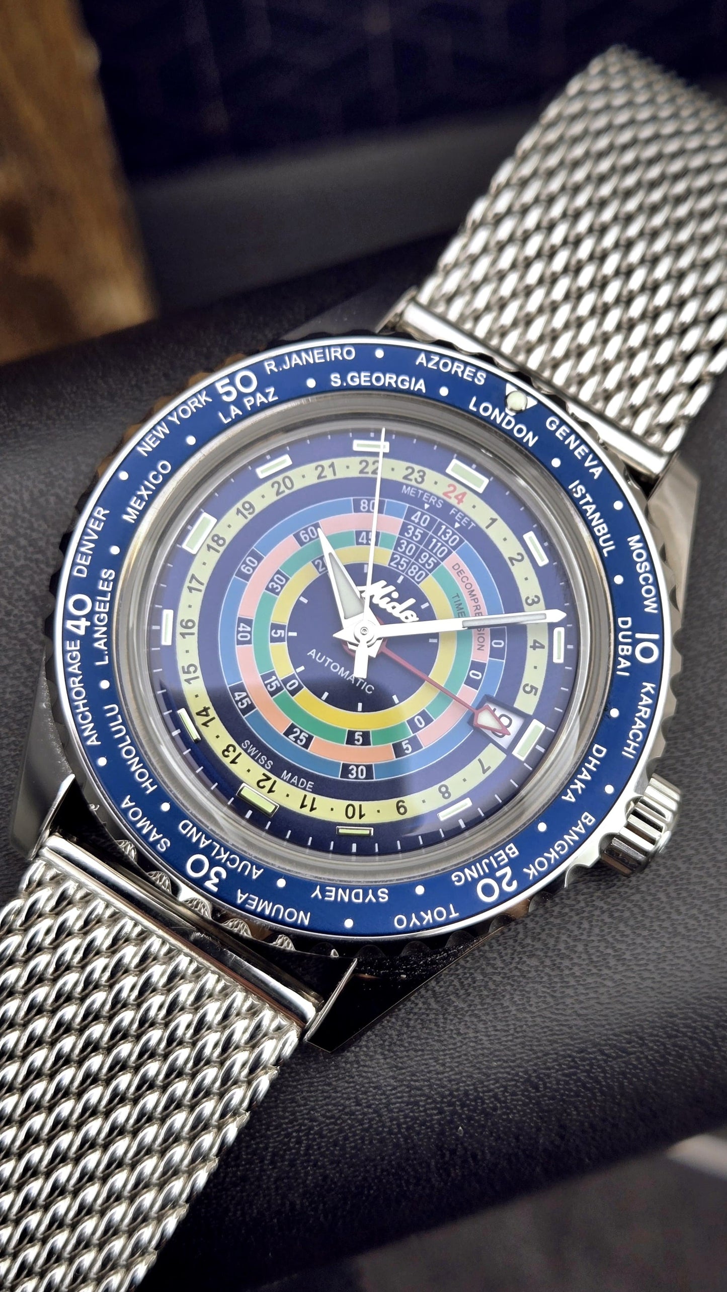 Mido Ocean Star Decompression WorldTimer