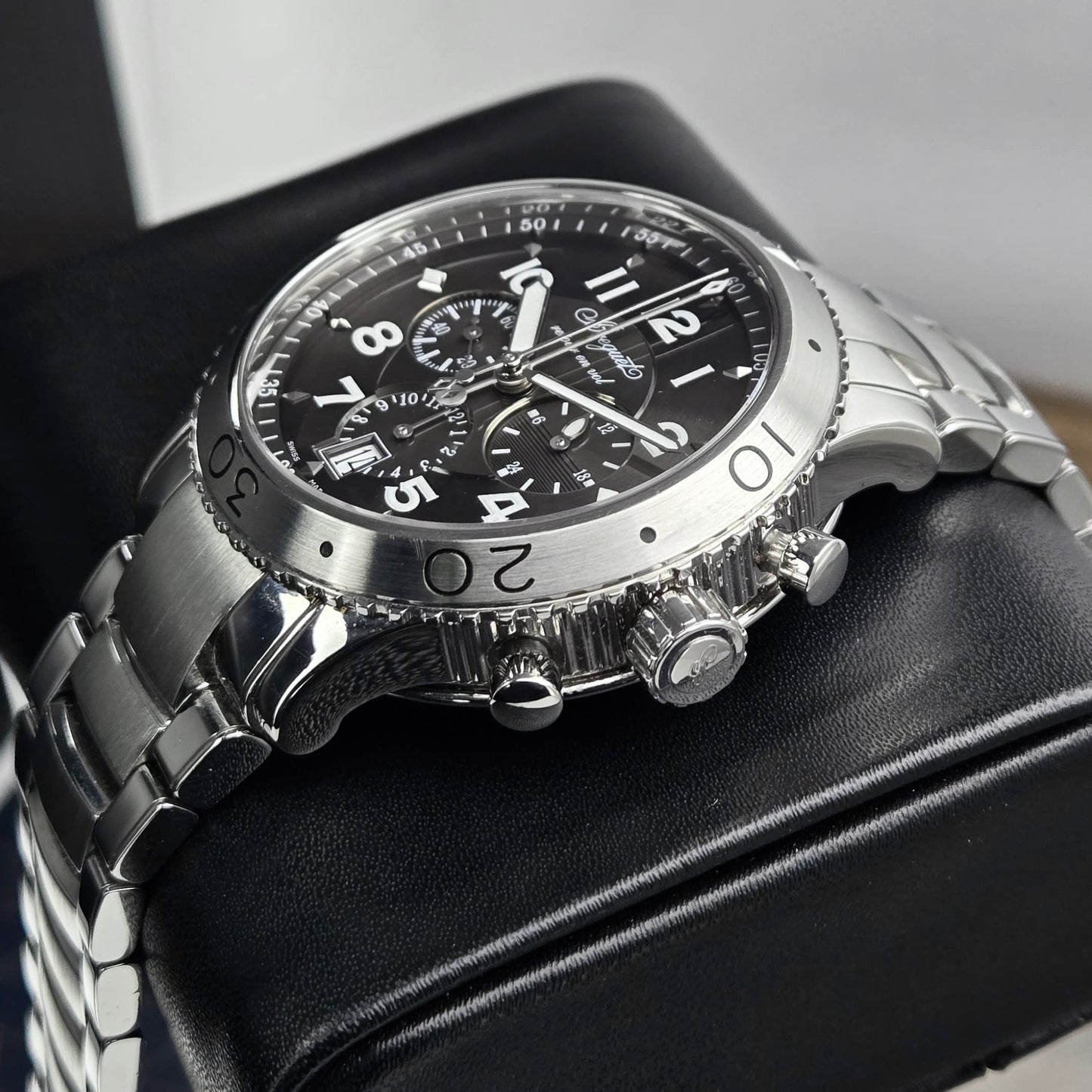 Breguet Transatlantique Type XXI Flyback Chronograph Ruthenium Brown Dial 42mm