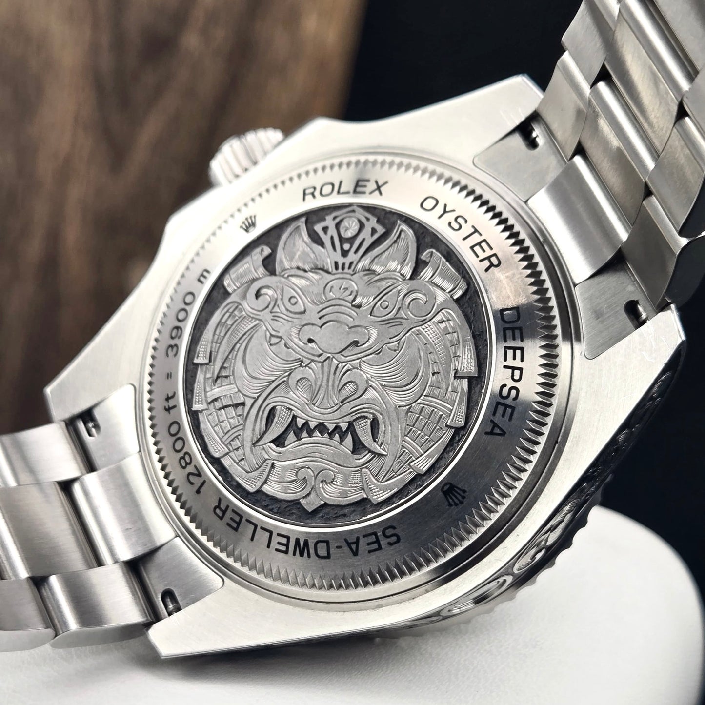 Rolex Sea Dweller Deepsea 116660 44mm Flowing Scroll Engraved