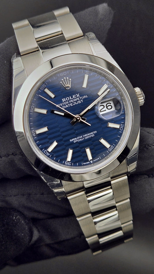 Rolex Datejust 41 Motif Blue