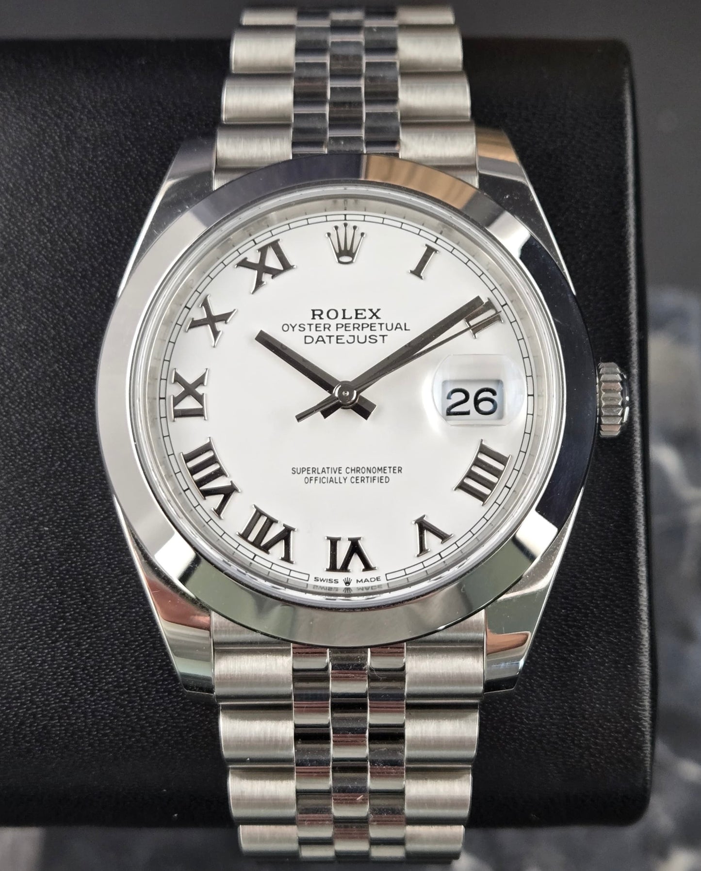 2025 Rolex Datejust 41 White Jubilee Bracelet