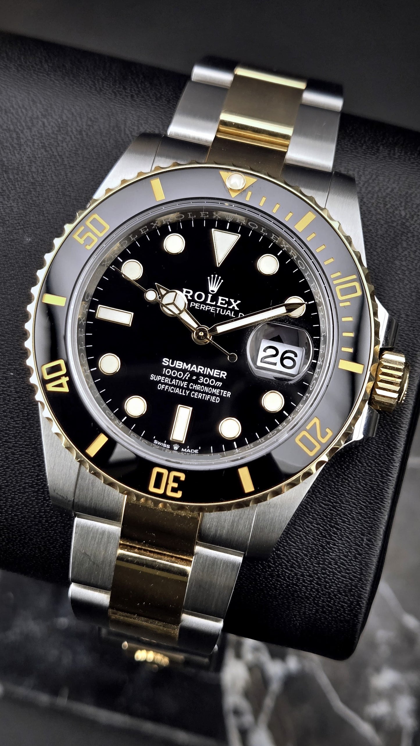 Rolex Submariner Date Two Tone Yellow Gold