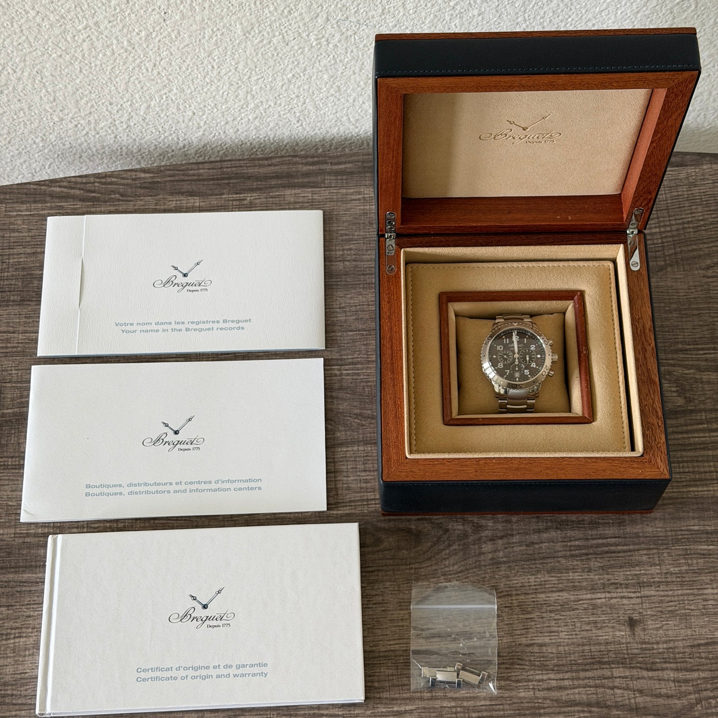 Breguet Transatlantique Type XXI Flyback Chronograph Ruthenium Brown Dial 42mm