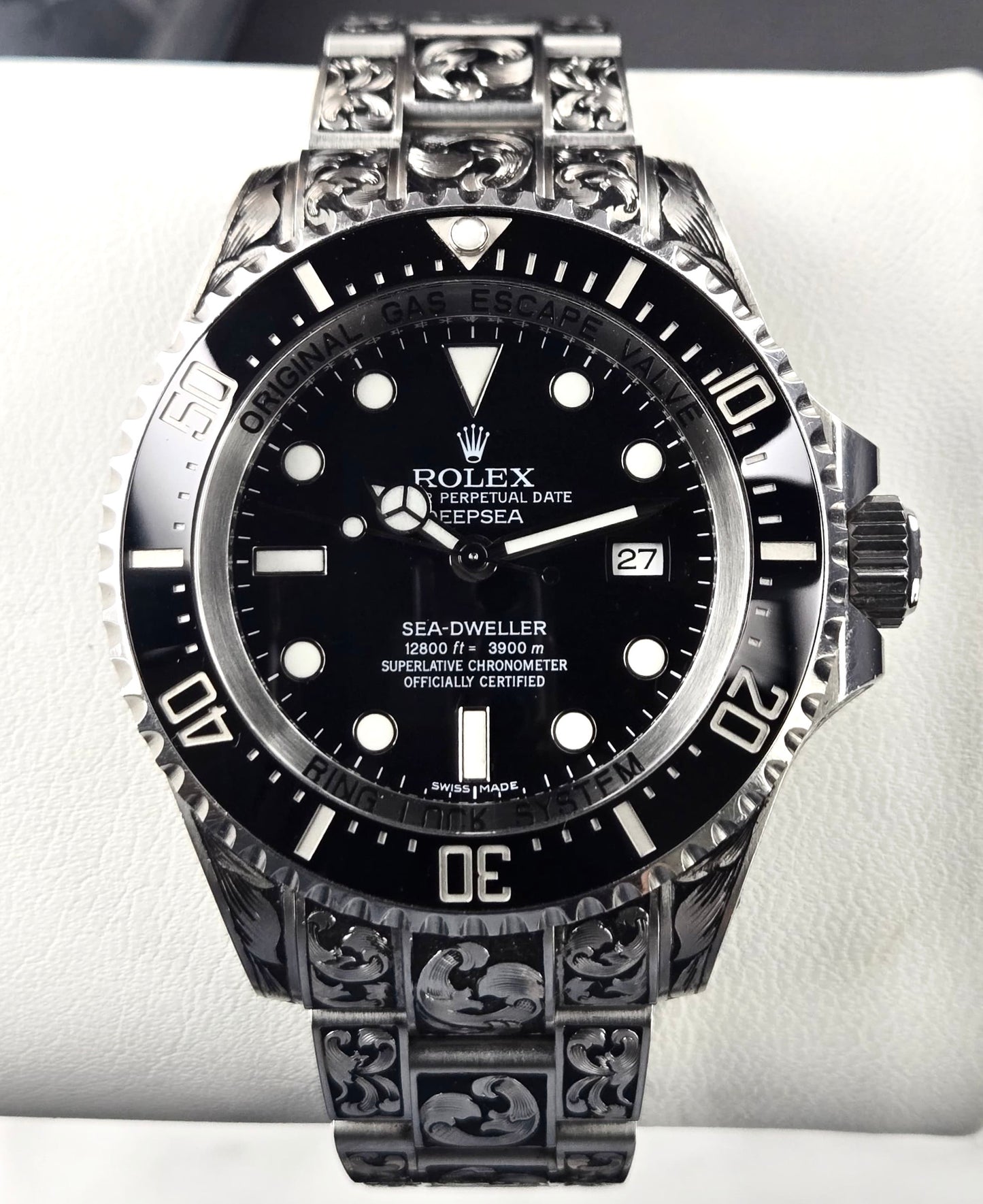 Rolex Sea Dweller Deepsea 116660 44mm Flowing Scroll Engraved