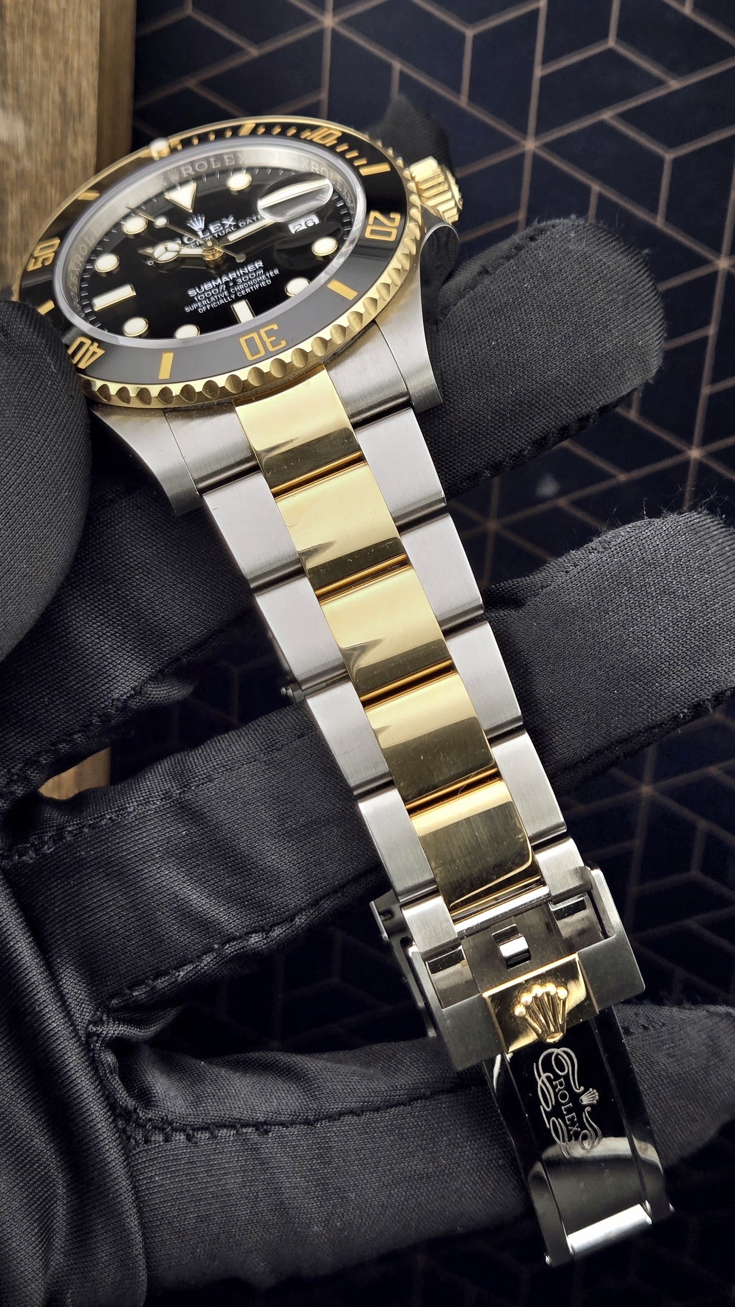 Rolex Submariner Date Two Tone Yellow Gold