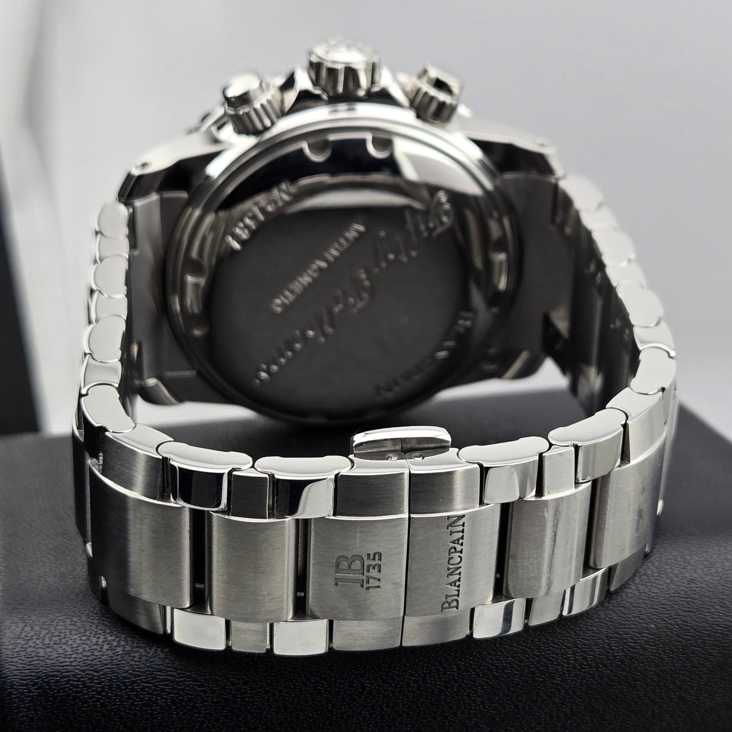 Blancpain Fifty Fathoms Chronograph Flyback Steel Black dial 45mm + OEM stainless steel bracelet