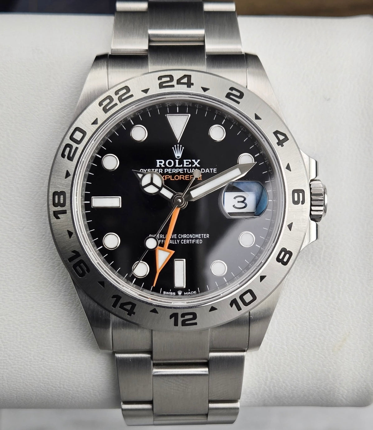 Rolex Explorer II Black Dial Oyster Bracelet 226570 Complete Set 42mm