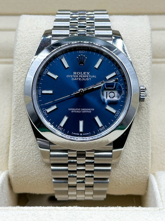 Rolex DateJust 41 126300 Blue Dial Jubilee - 2020