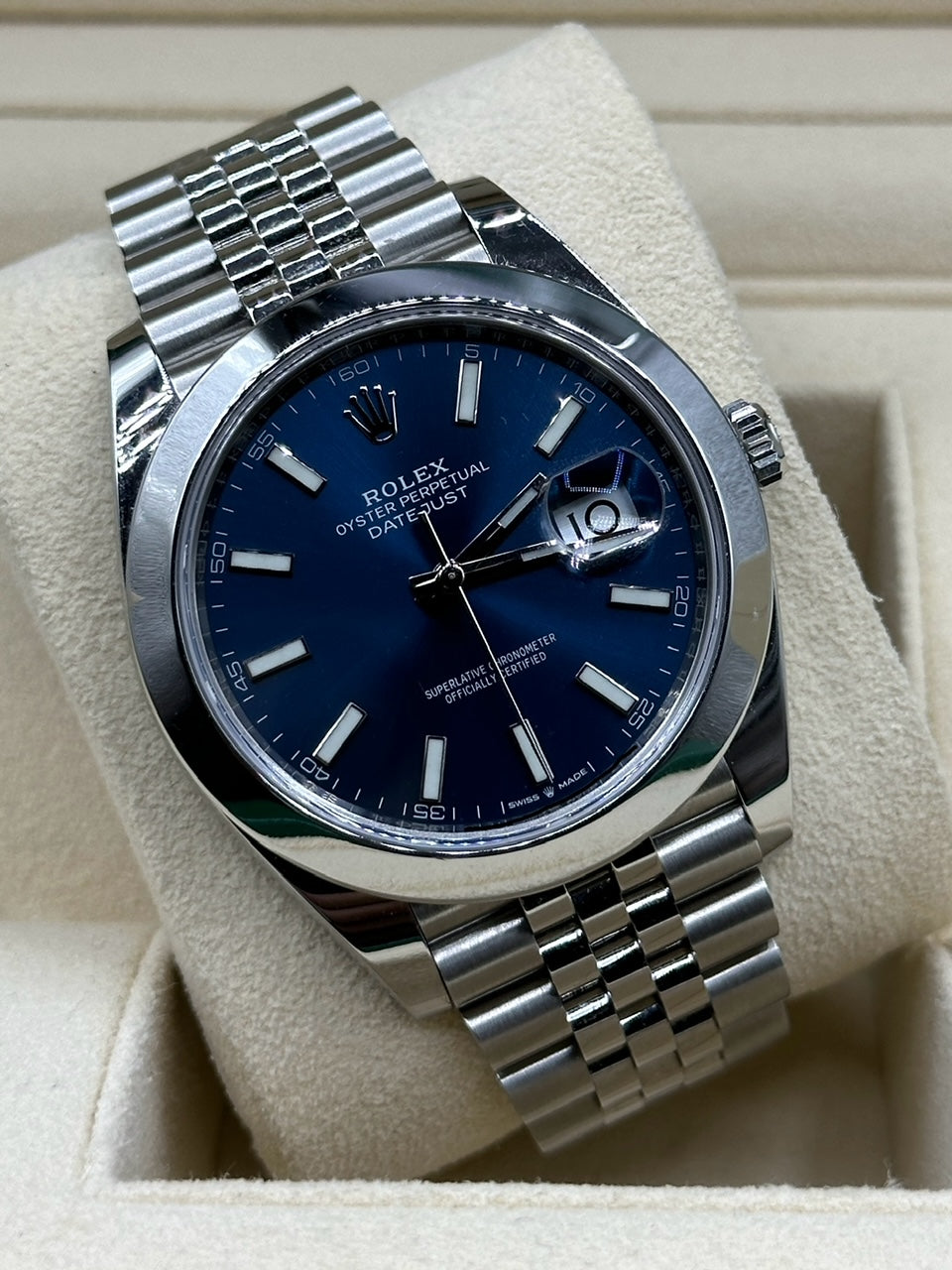 Rolex DateJust 41 126300 Blue Dial Jubilee - 2020