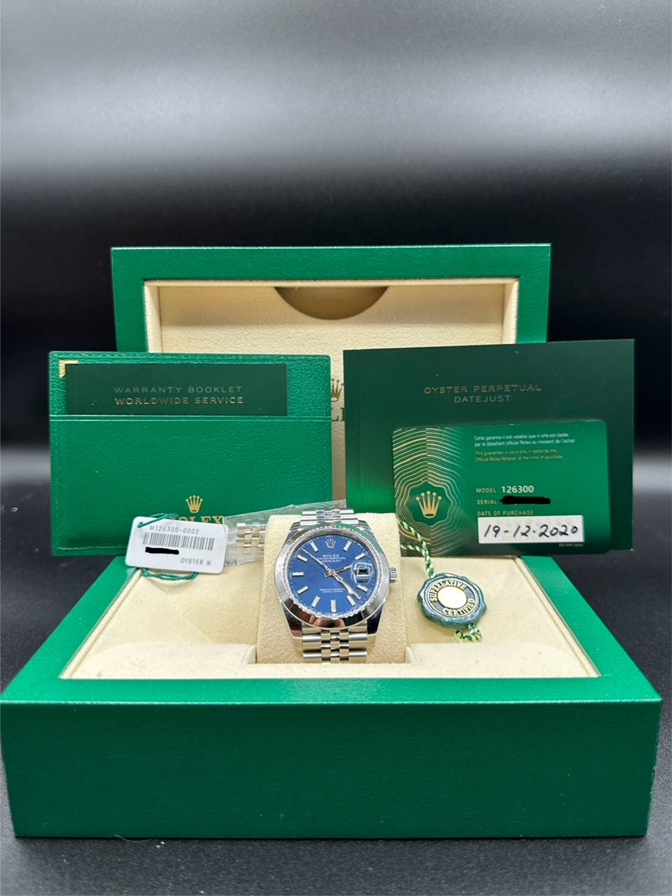 Rolex DateJust 41 126300 Blue Dial Jubilee - 2020