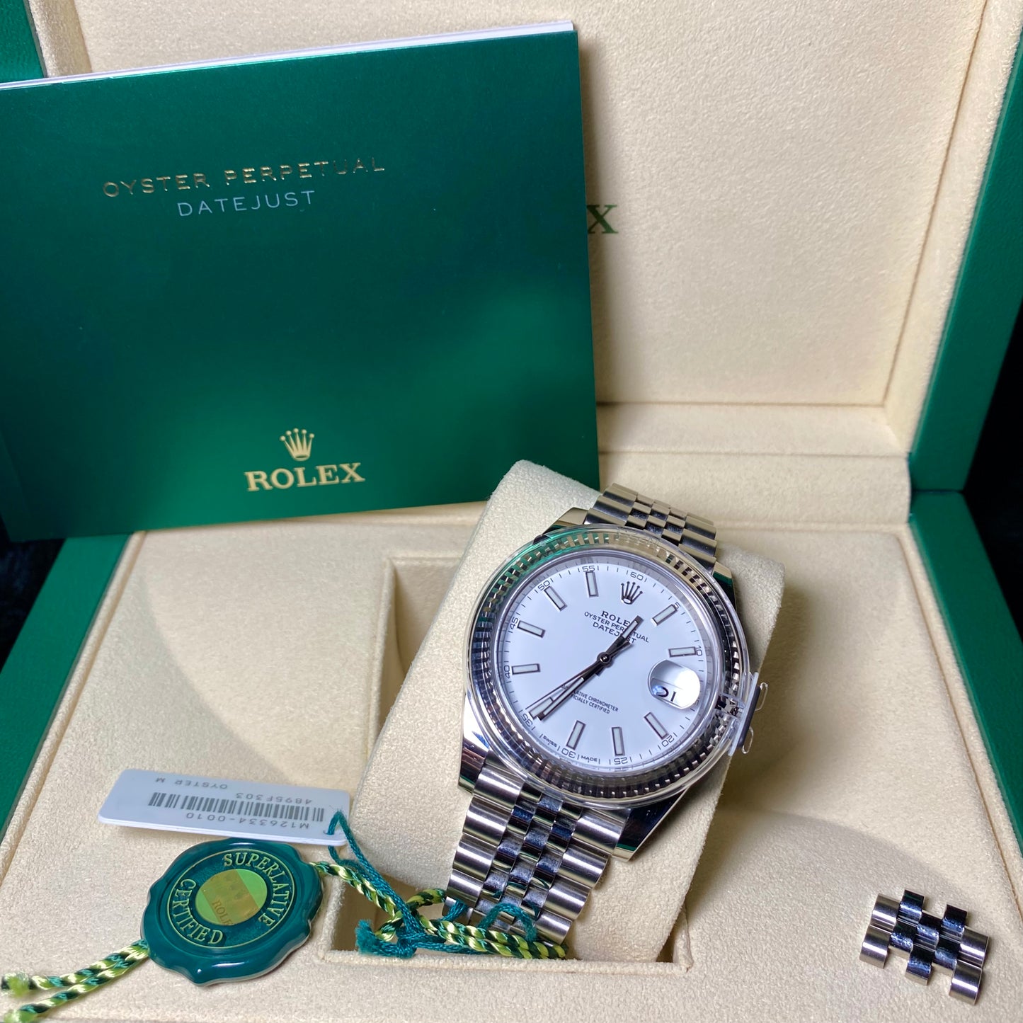 Rolex DateJust 41 126334 White Stick Jubilee - 2018