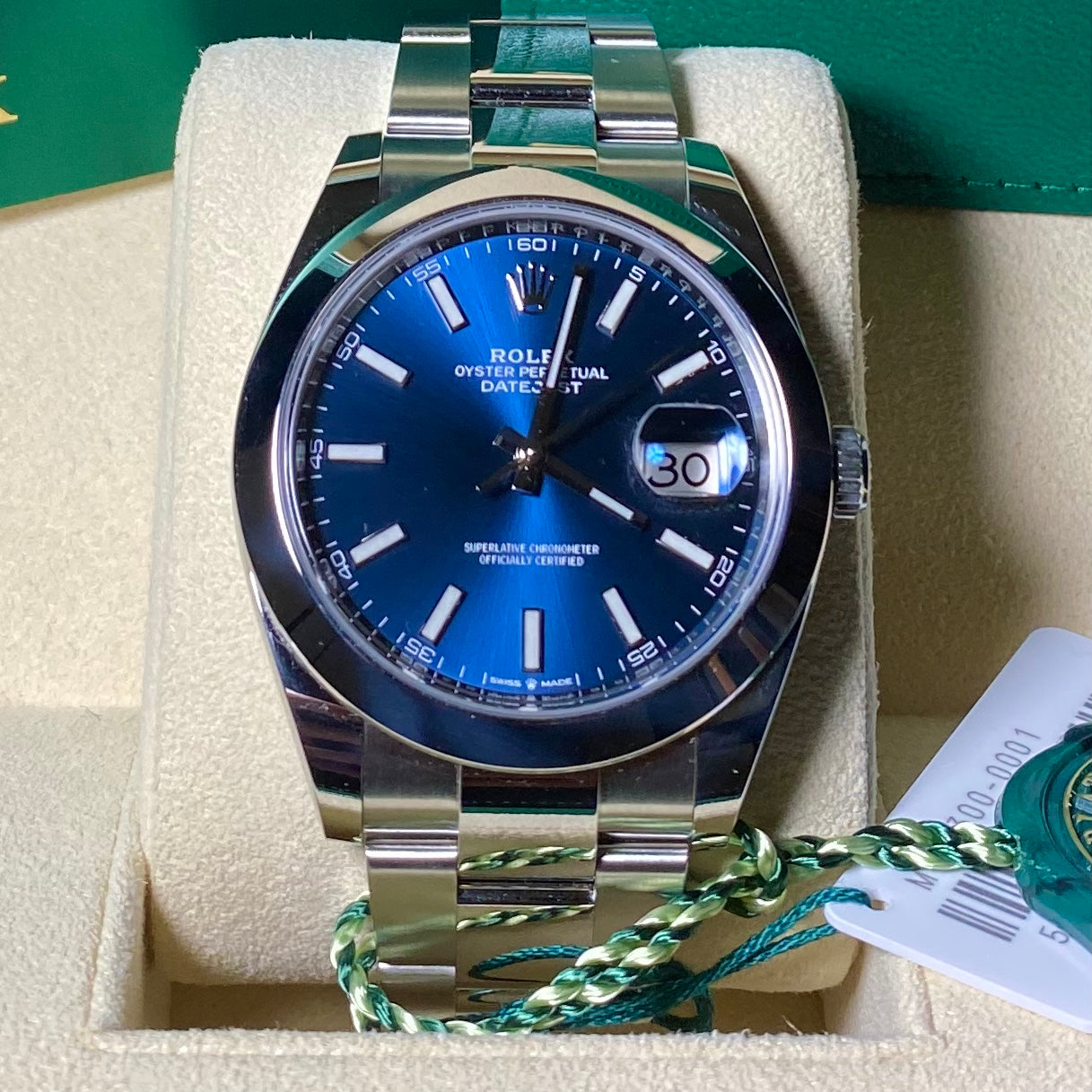 Rolex Datejust 41 126300 Blue Stick Oyster - 2019