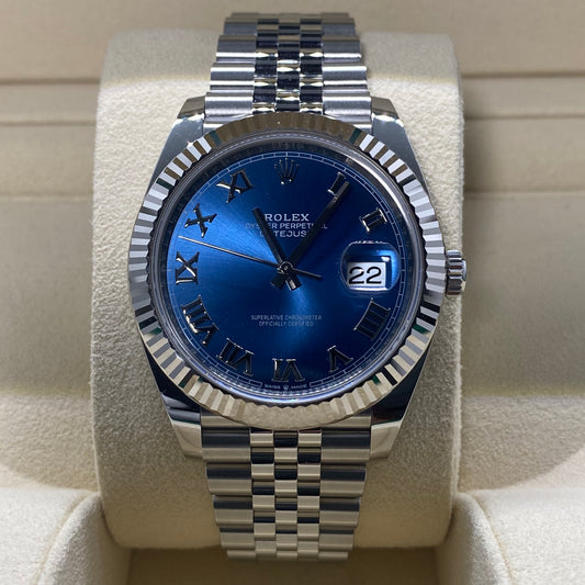 Rolex DateJust 41 126334 Blue Roman Dial Jubilee - 2020 Unworn!