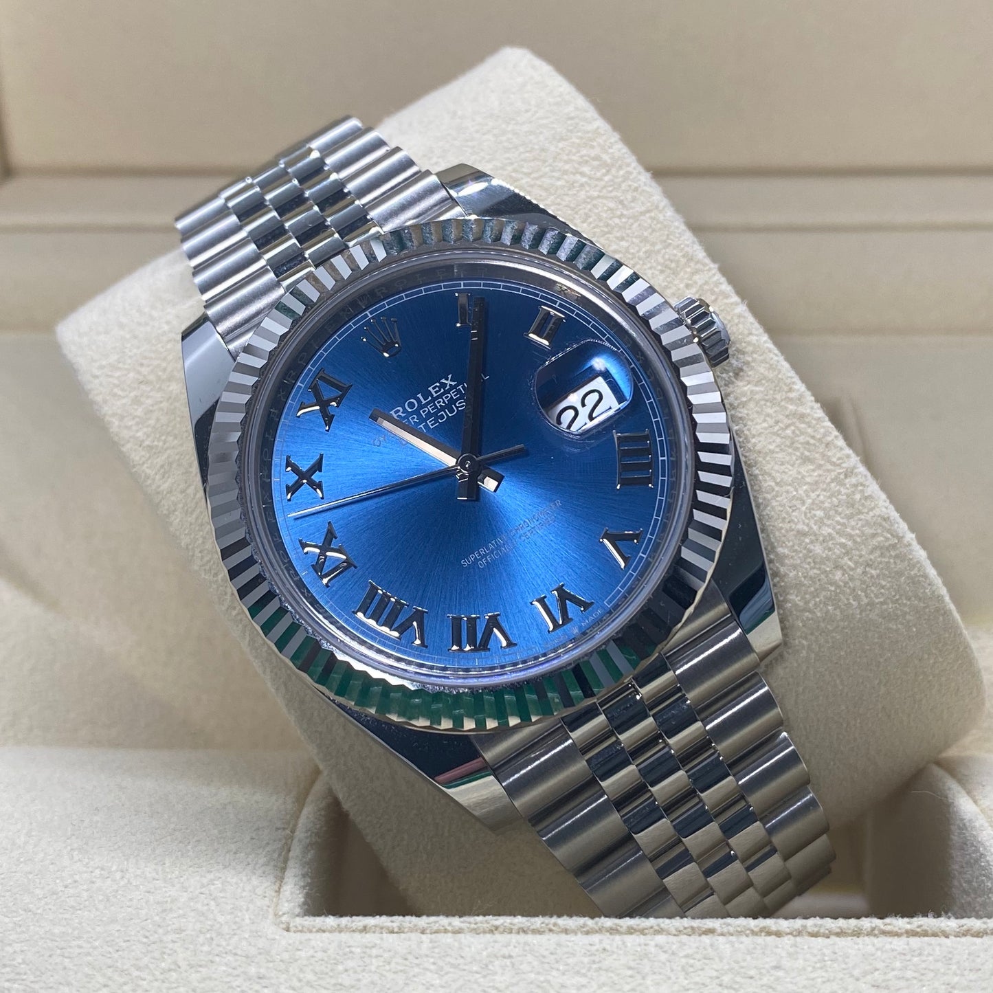 Rolex DateJust 41 126334 Blue Roman Dial Jubilee - 2020 Unworn!