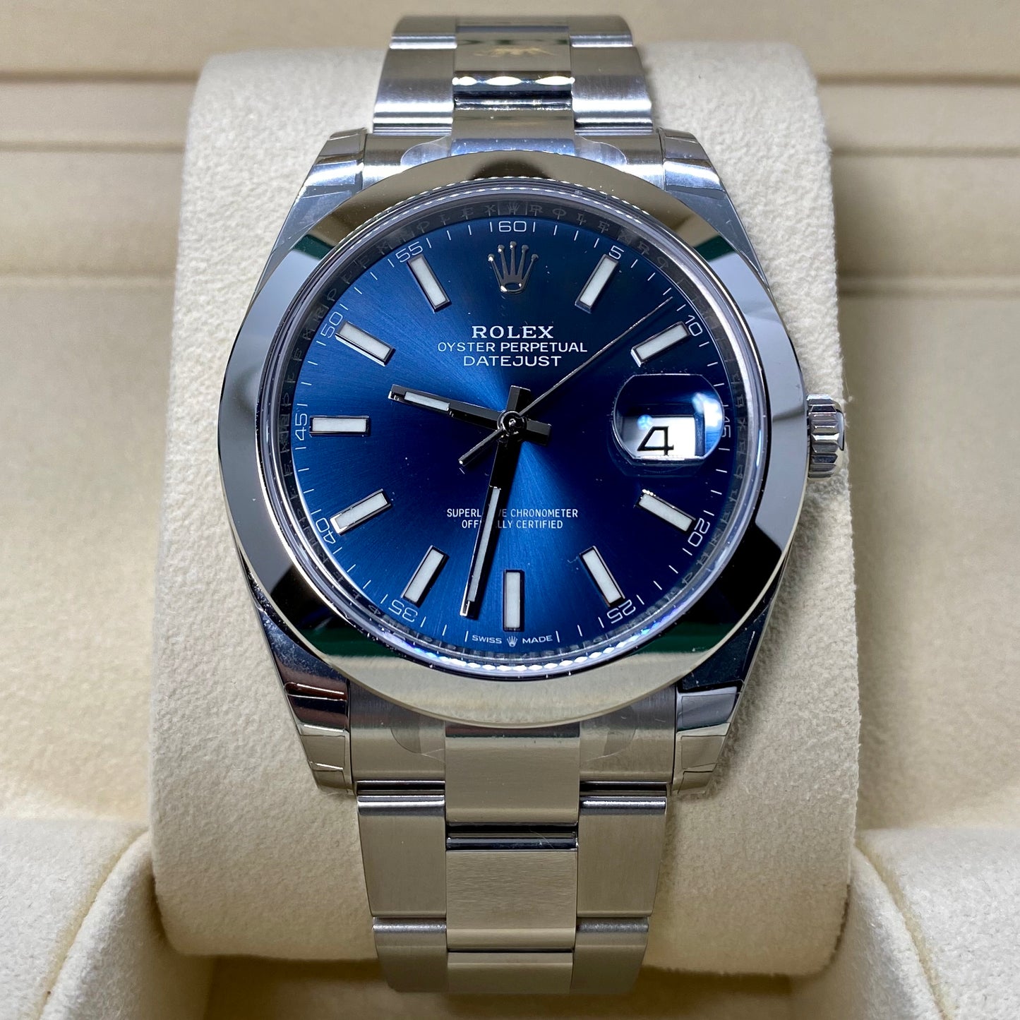 Rolex DateJust 41 126300 Blue Stick Oyster - 2020 Unworn!