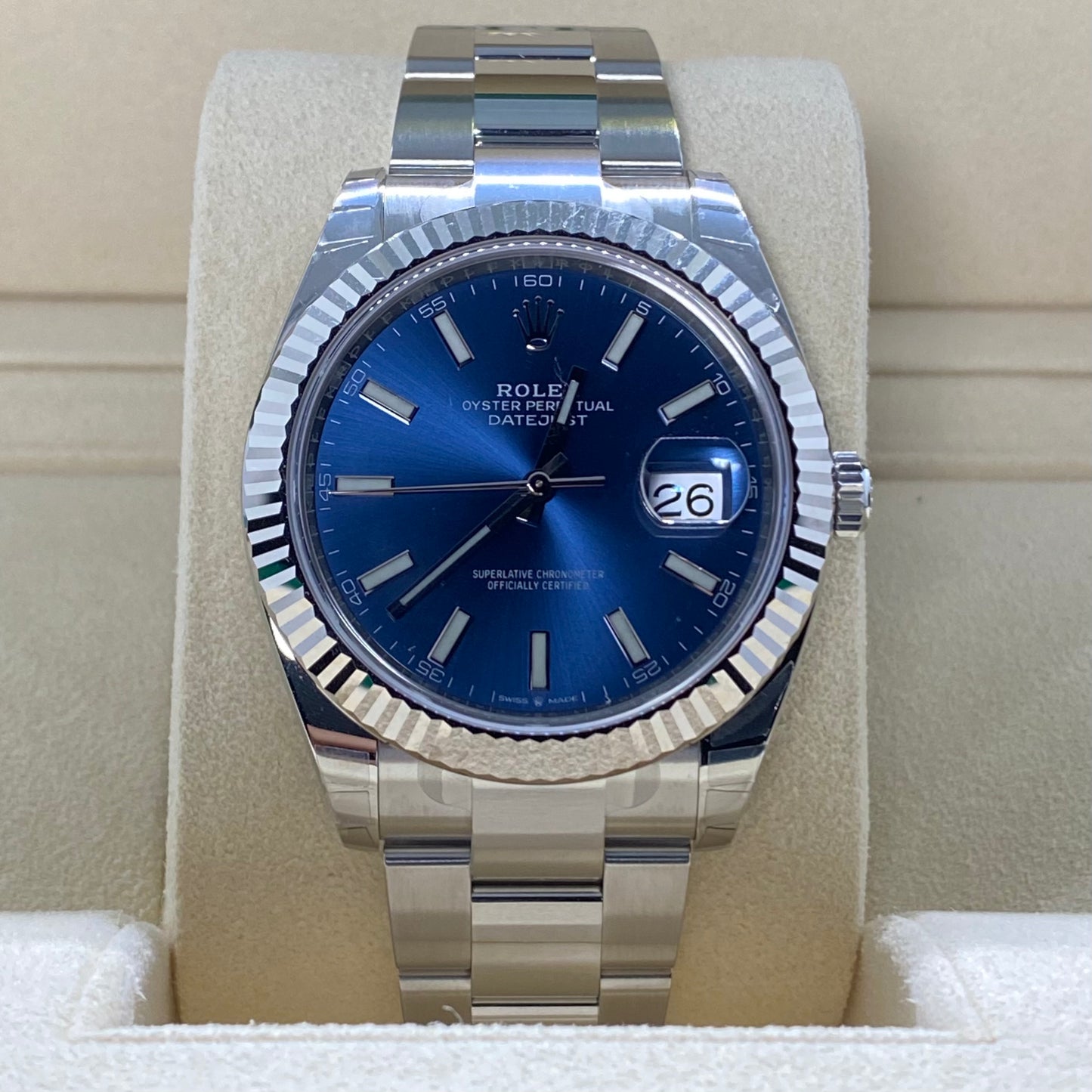 Rolex DateJust 41 126334 Blue Stick Oyster - 2020 Unworn!