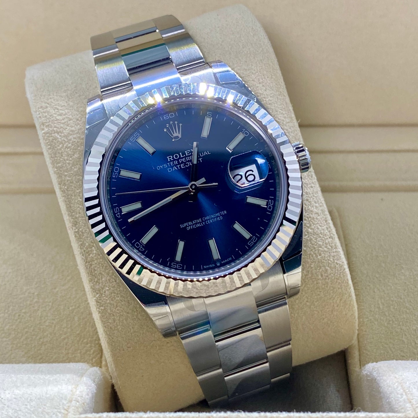 Rolex DateJust 41 126334 Blue Stick Oyster - 2020 Unworn!